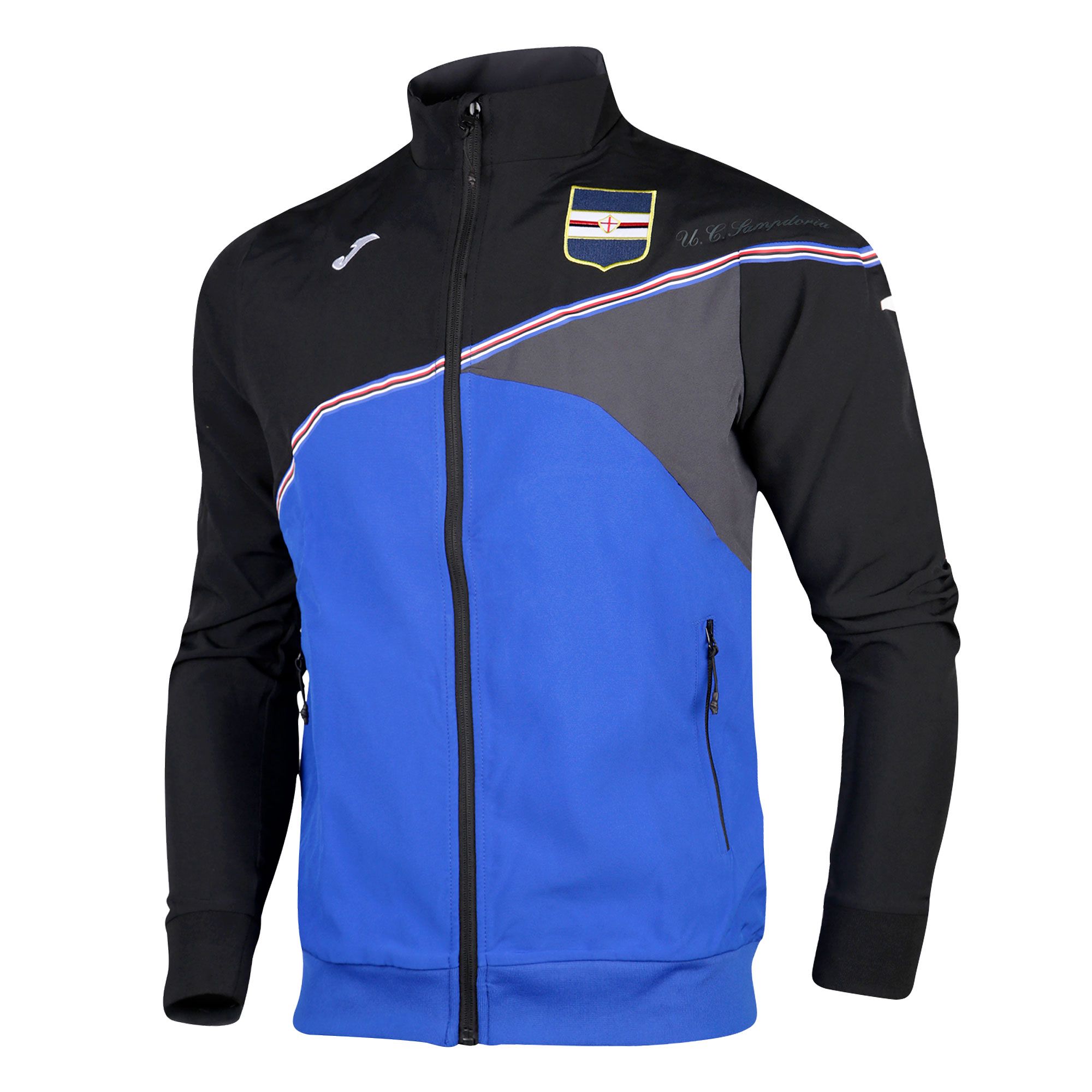 Chándal Training UC Sampdoria 2018/2019 Negro Azul - Fútbol Factory