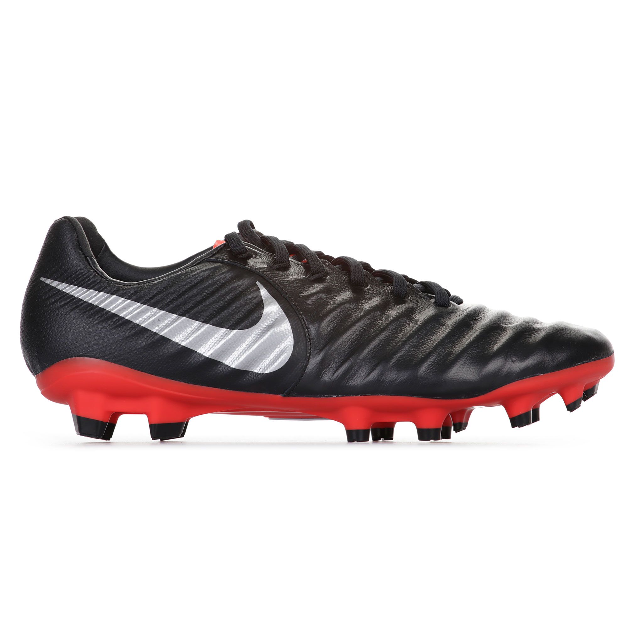 Botas de futbol de la linea Tiempo Legend VII Pro FG Negro Rojo