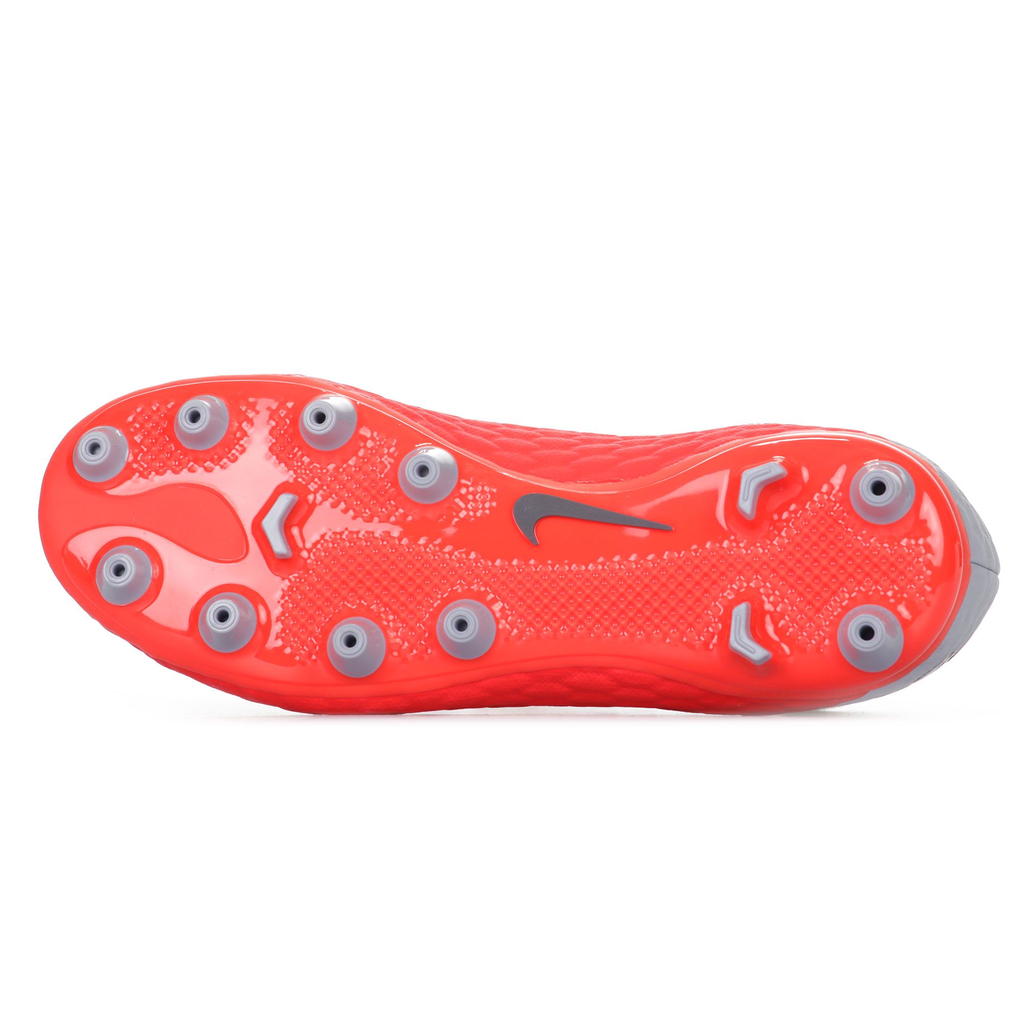 Botas de Fútbol Hypervenom Phantom III Academy DFC AG-Pro Junior Gris Rojo - Fútbol Factory