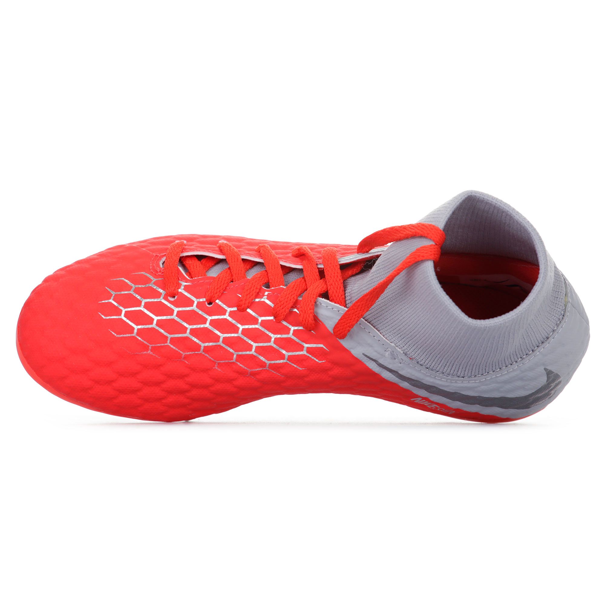Botas de Fútbol Hypervenom Phantom III Academy DFC AG-Pro Junior Gris Rojo - Fútbol Factory