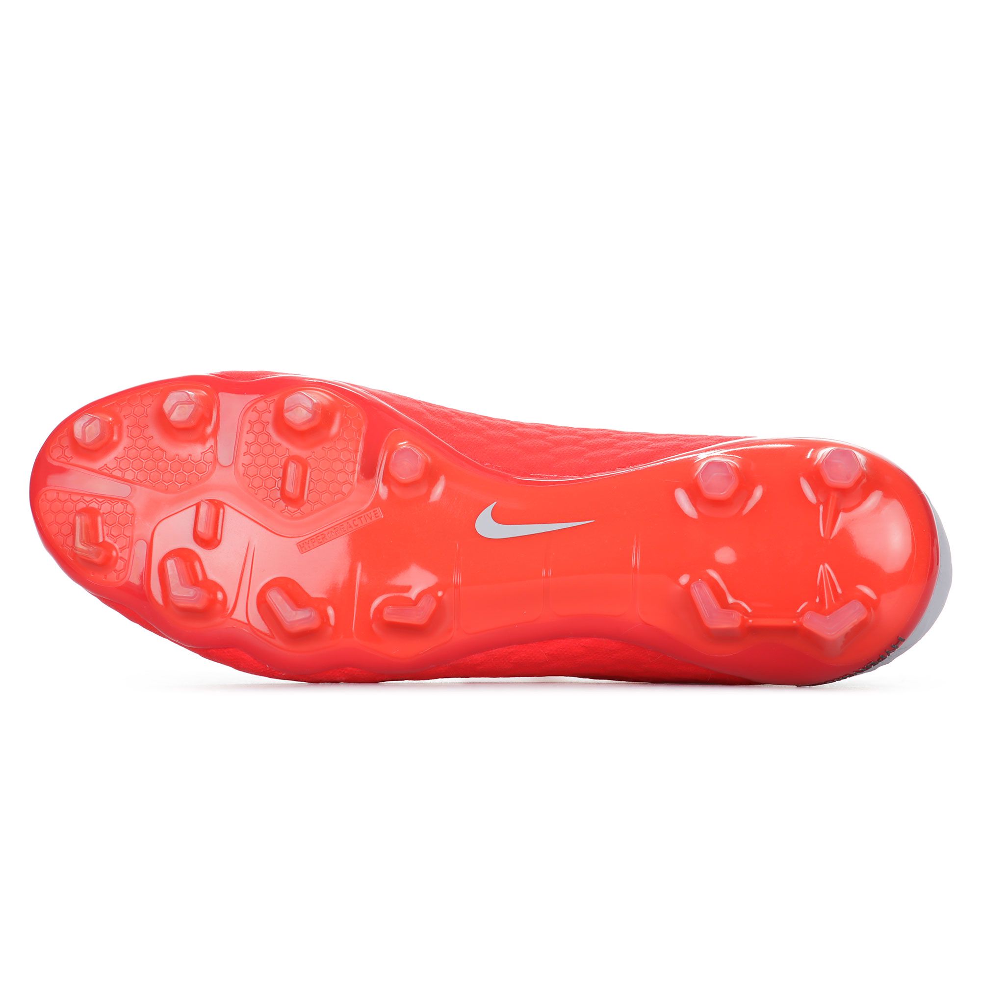 Botas de fútbol Hypervenom Phantom III Pro DFC FG Gris Rojo - Fútbol Factory