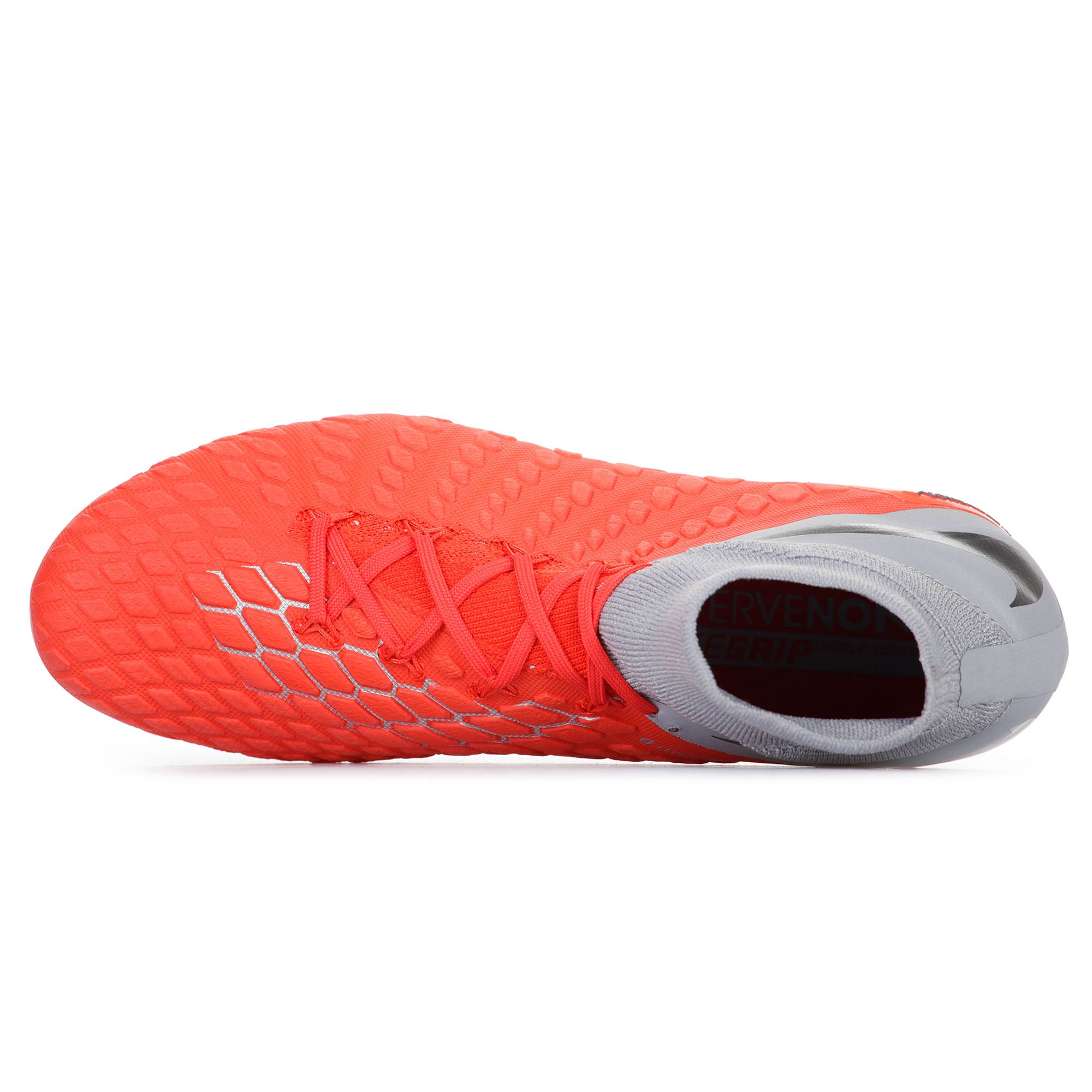 Botas de Fútbol Hypervenom Phantom III Elite DFC FG Gris Rojo - Fútbol Factory
