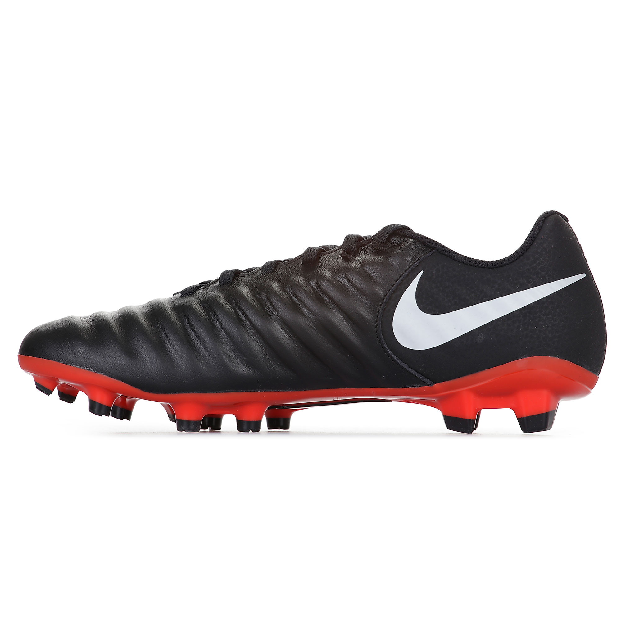 Botas de fútbol Tiempo Legend VII Academy FG Negro Rojo - Fútbol Factory