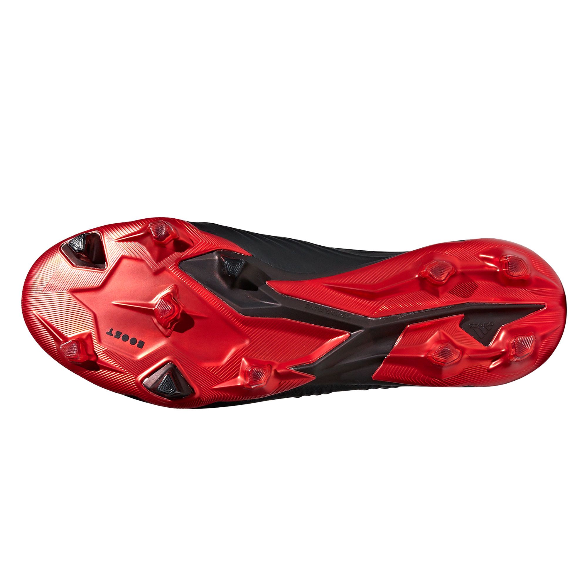 Botas de Fútbol Predator 18+ FG Negro Rojo - Fútbol Factory