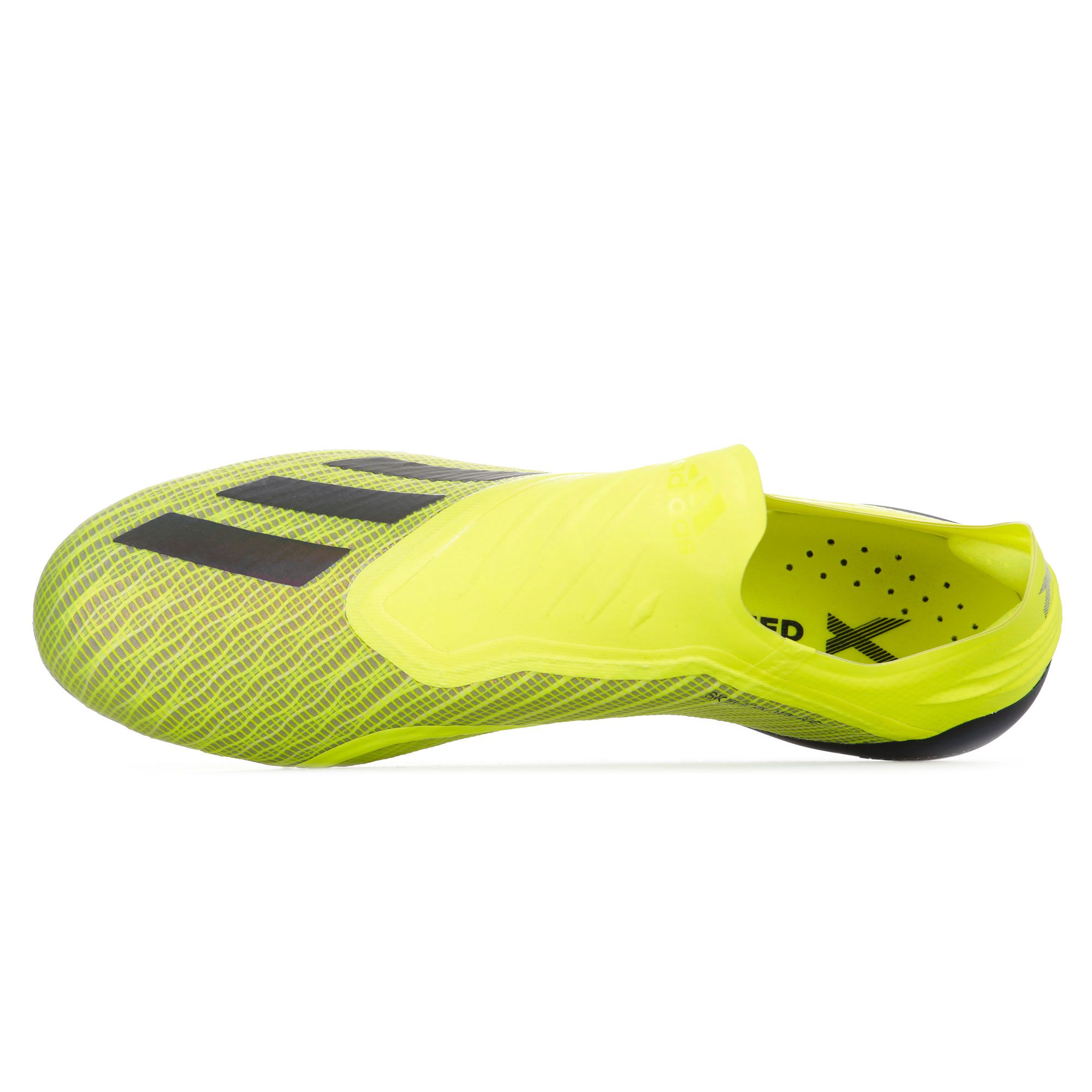 Botas de Futbol X 18 FG Amarillo Fluor