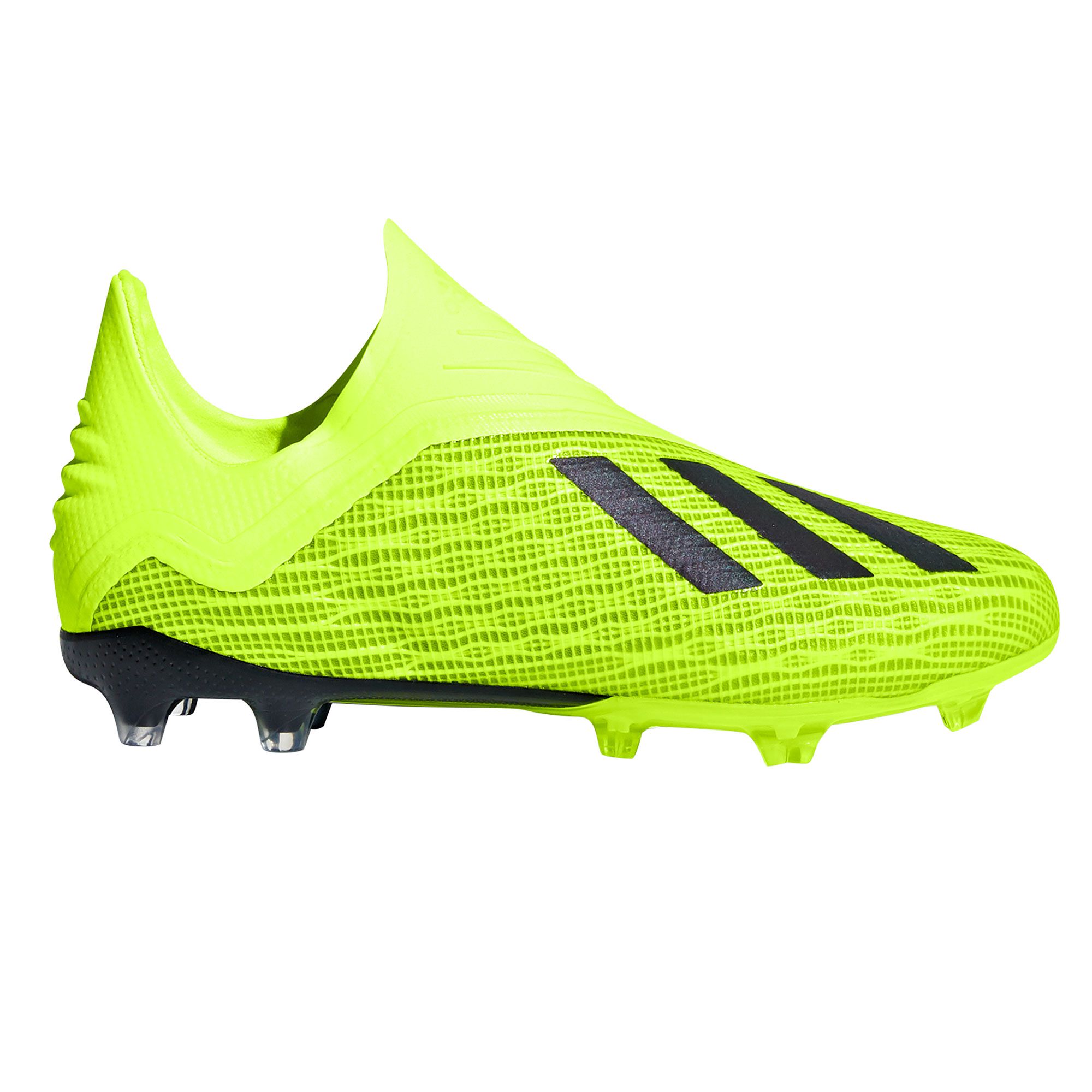 Botas de Fútbol X 18+ FG Junior Amarillo Fluor - Fútbol Factory