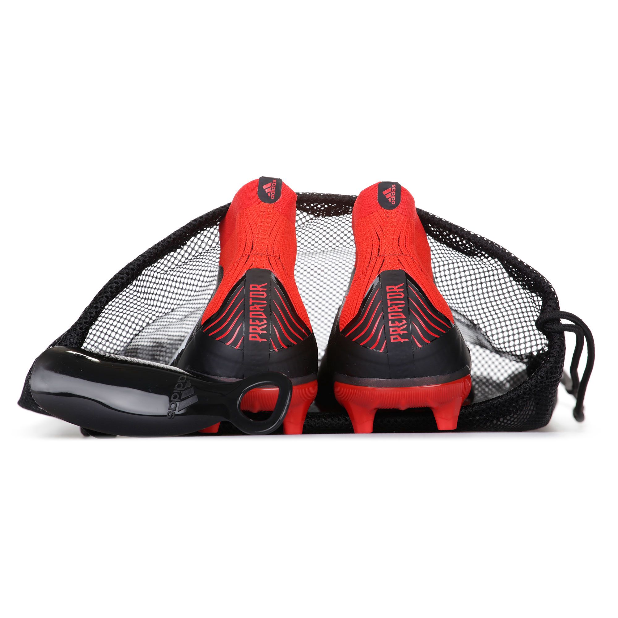 Botas de Fútbol Predator 18+ FG Junior Negro Rojo - Fútbol Factory