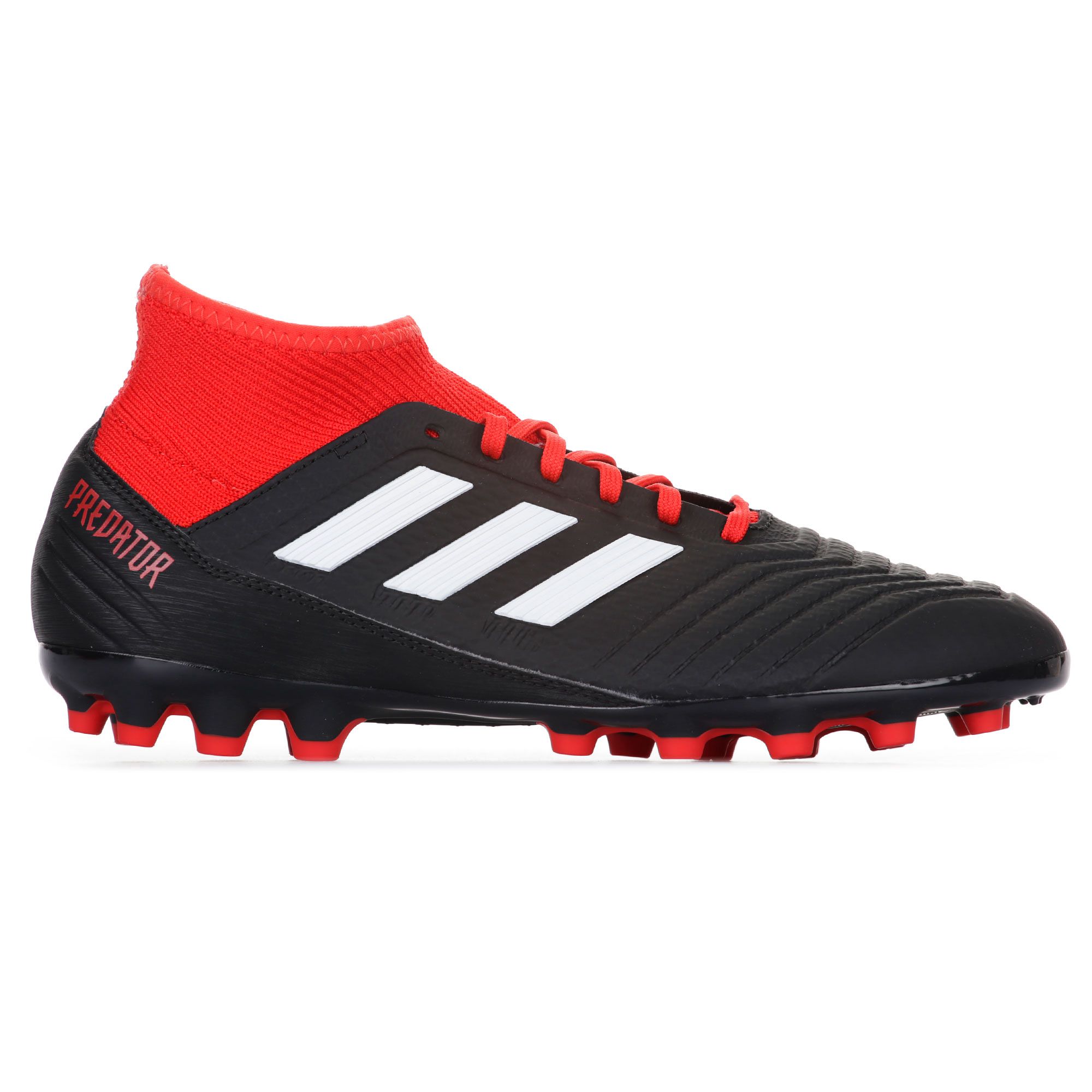 Botas de Futbol Predator 18.3 AG Negro Rojo