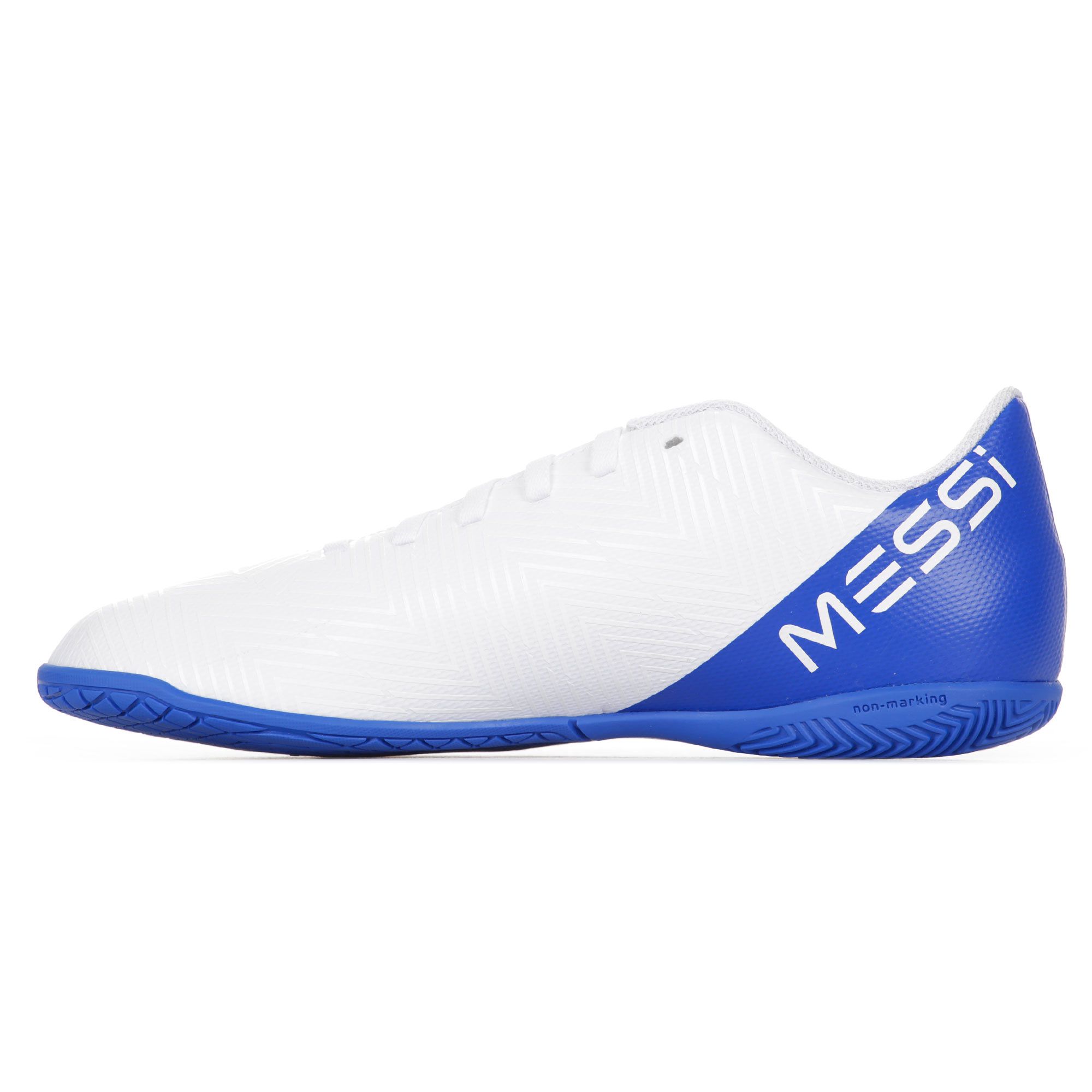 Zapatillas de Futbol Sala Nemeziz Messi 18.4 IN Junior Blanco Azul