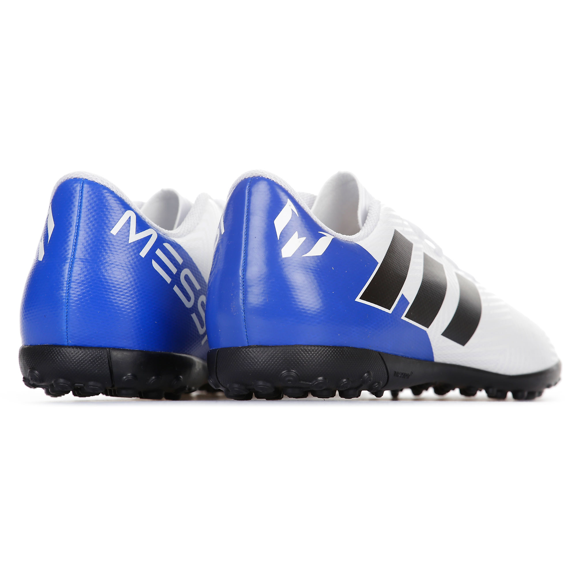 Botas de Fútbol Nemeziz Messi 18.4 Multitaco Junior Blanco Azul - Fútbol Factory