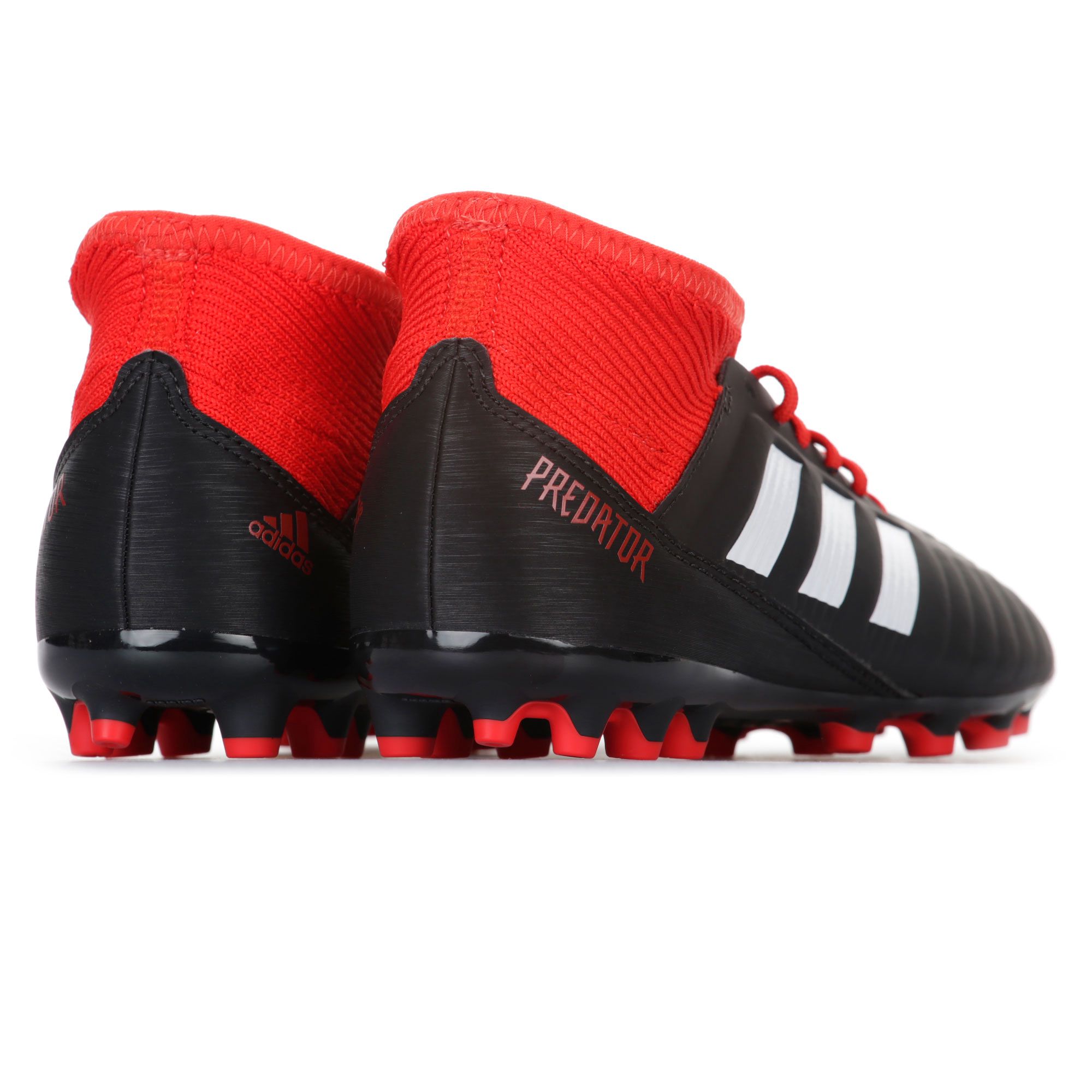 Botas de Fútbol Predator AG Junior Negro Rojo