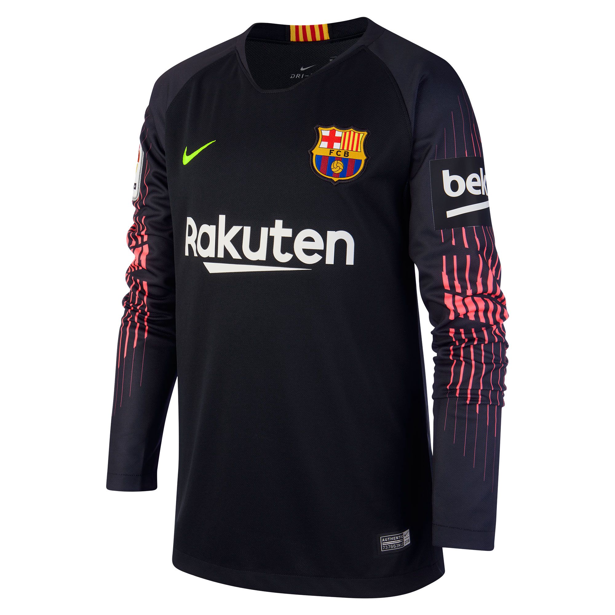 Camiseta FC Barcelona 2018/2019 Portero Junior Negro - Fútbol Factory