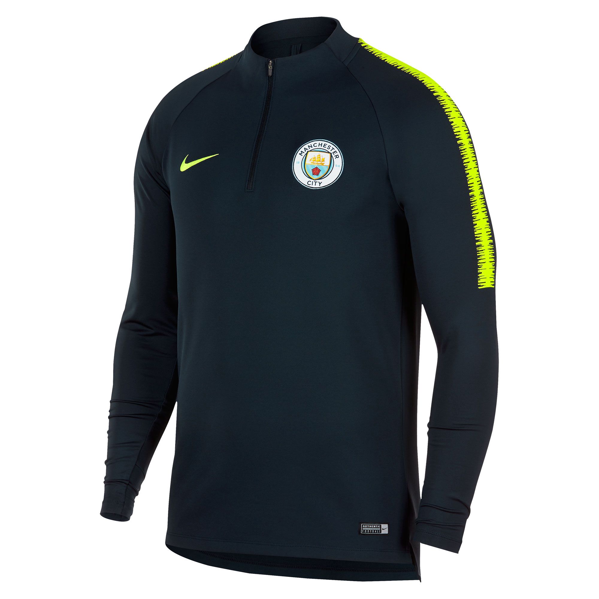 Sudadera Training Manchester City Dri-FIT Squad Drill 2018/2019 Negro - Fútbol Factory