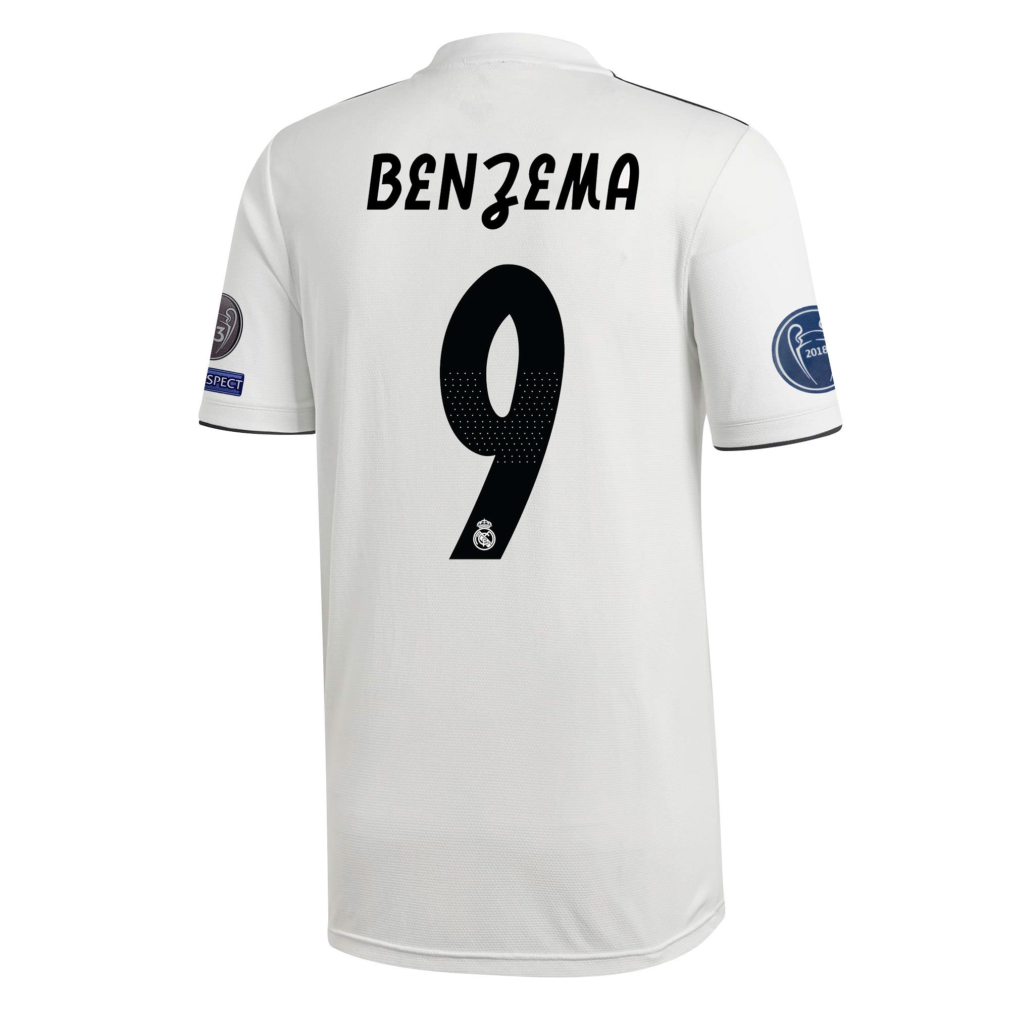 Camiseta 1ª Real Madrid 2018/2019 Benzema UCL - Fútbol Factory