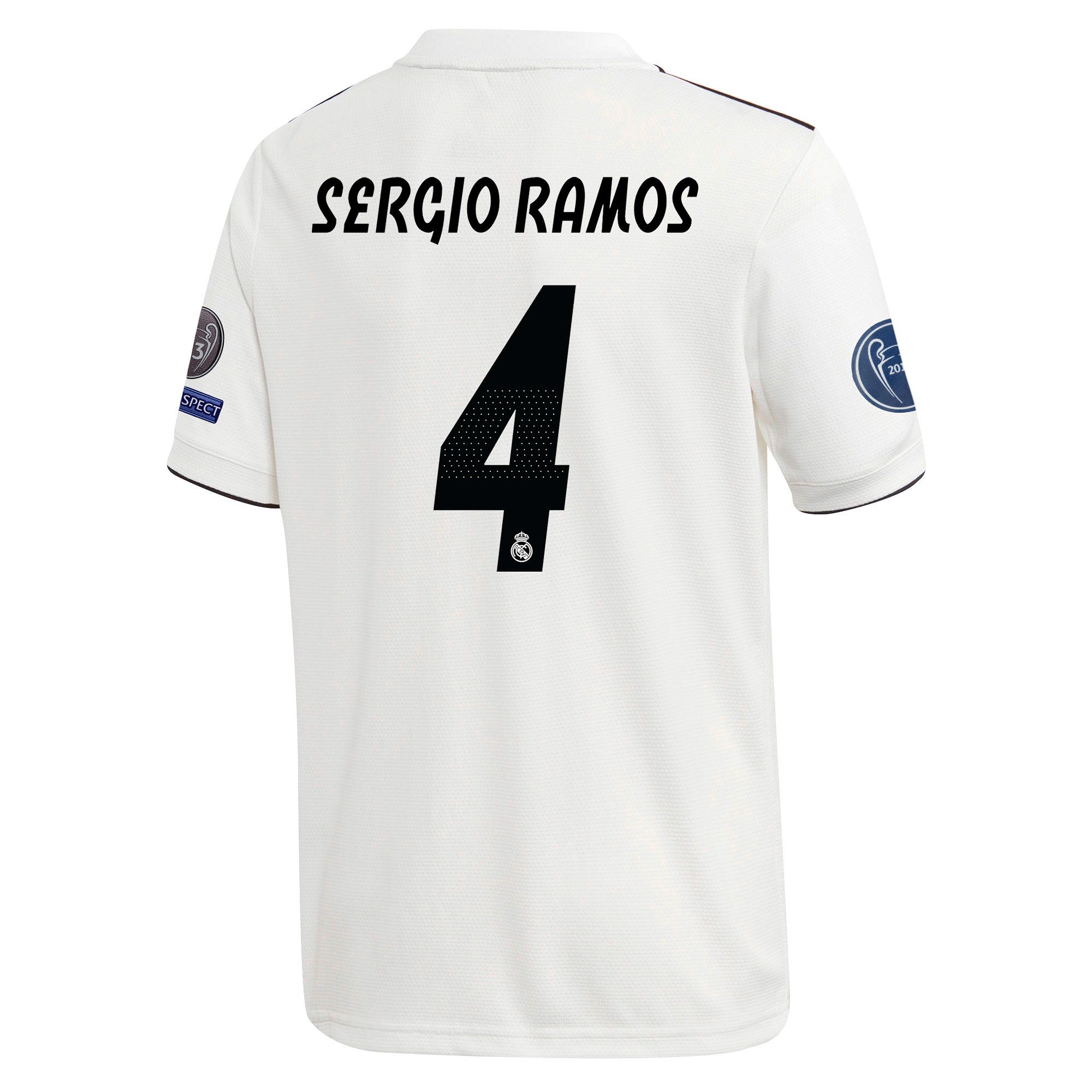 Camiseta 1ª Real Madrid 2018/2019 Sergio Ramos Junior UCL - Fútbol Factory