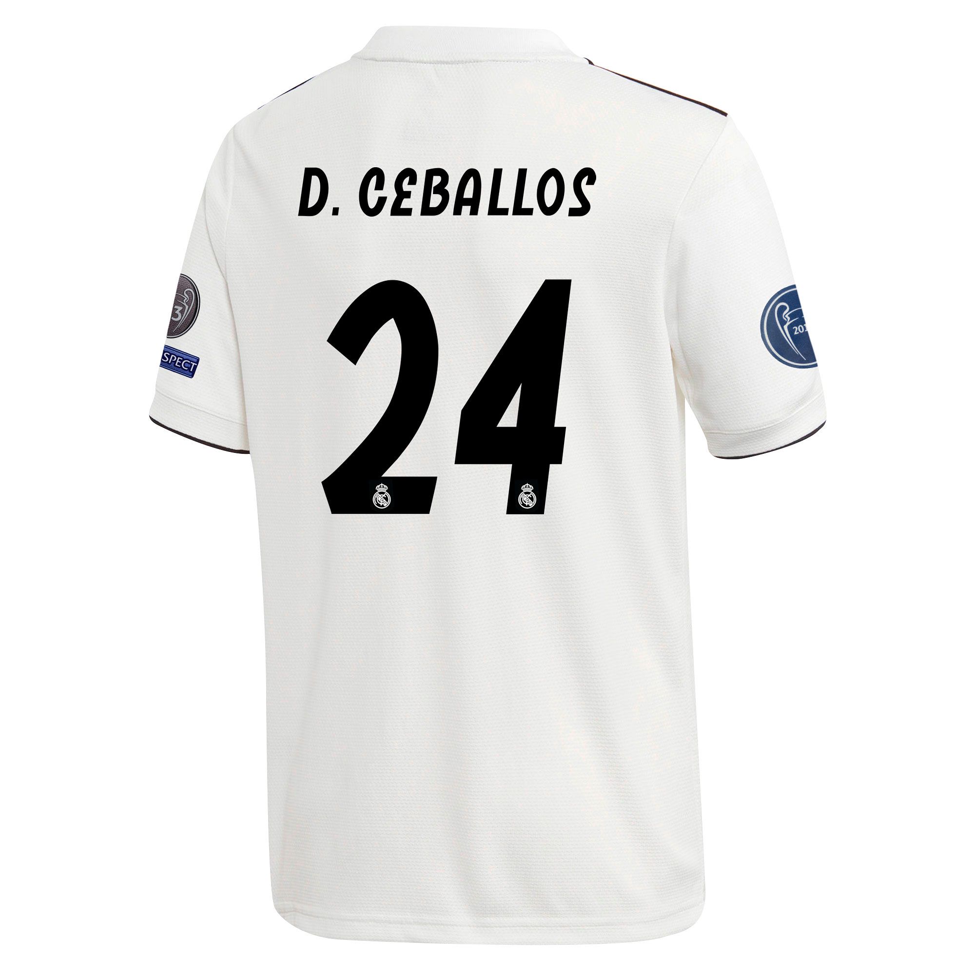 Camiseta 1ª Real Madrid 2018/2019 D. Ceballos Junior UCL - Fútbol Factory