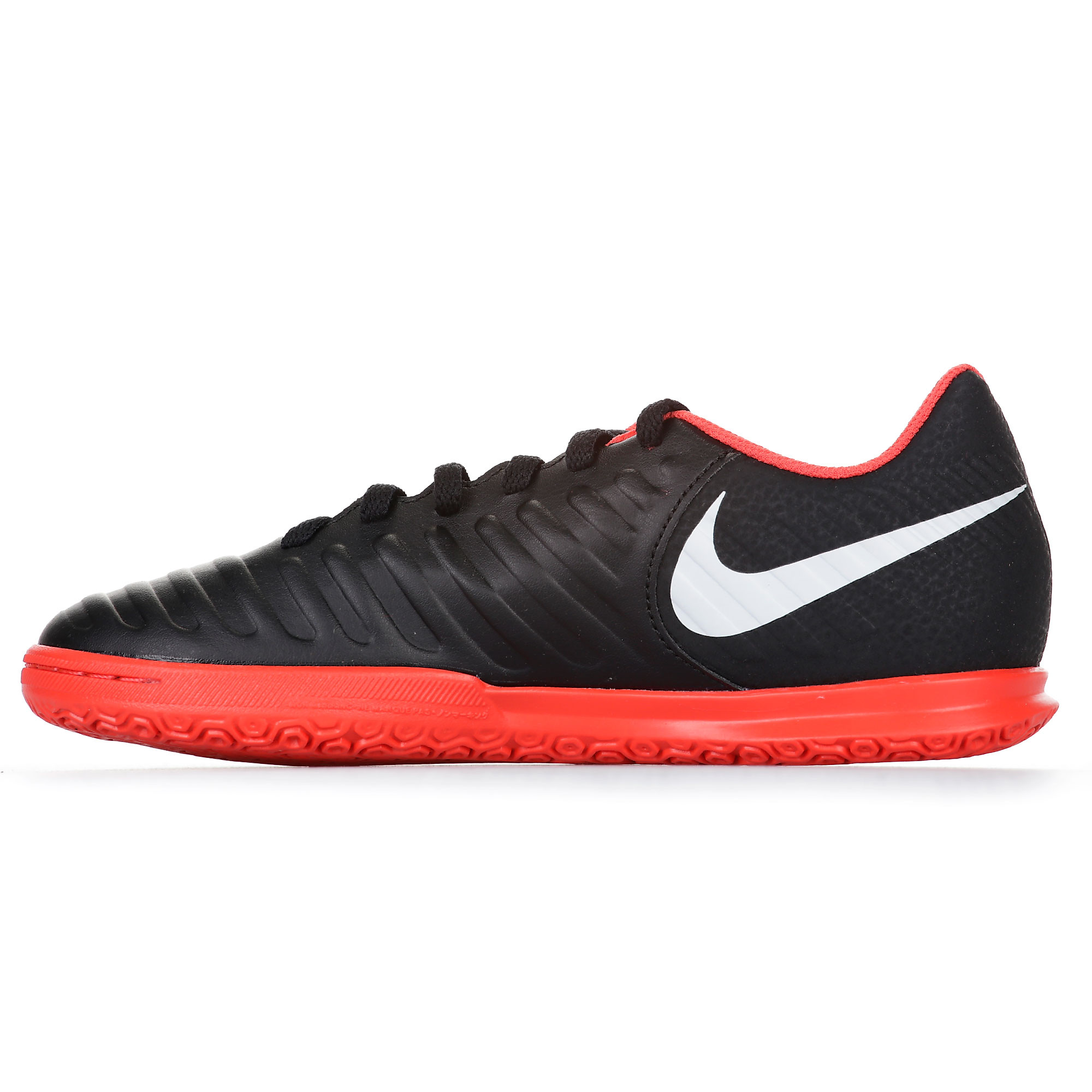 Zapatillas de Fútbol Sala Tiempo LegendX VII Club IC Junior Negro Rojo - Fútbol Factory