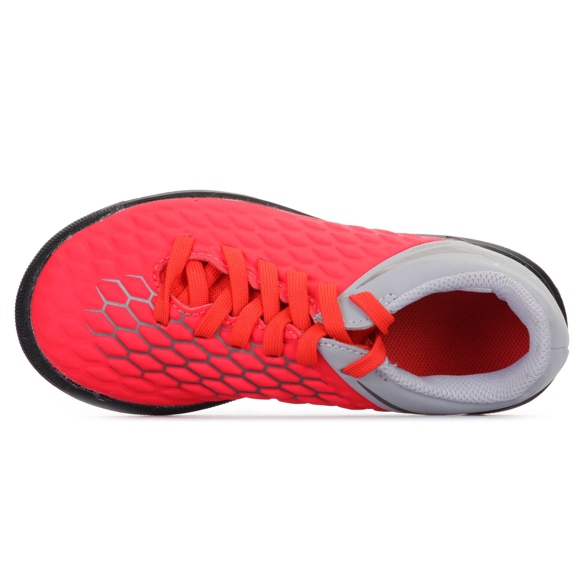 Botas de fútbol Hypervenom PhantomX III Club Multitaco Infantil Gris Rojo - Fútbol Factory