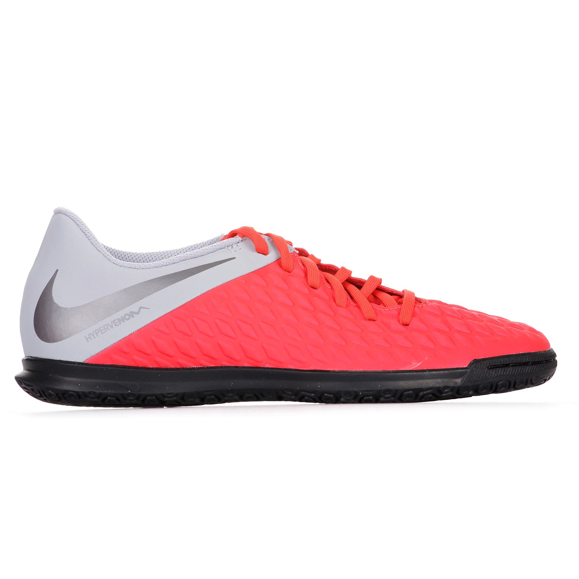 Zapatillas de Fútbol Sala Hypervenom PhantomX III Club IC Gris Rojo - Fútbol Factory