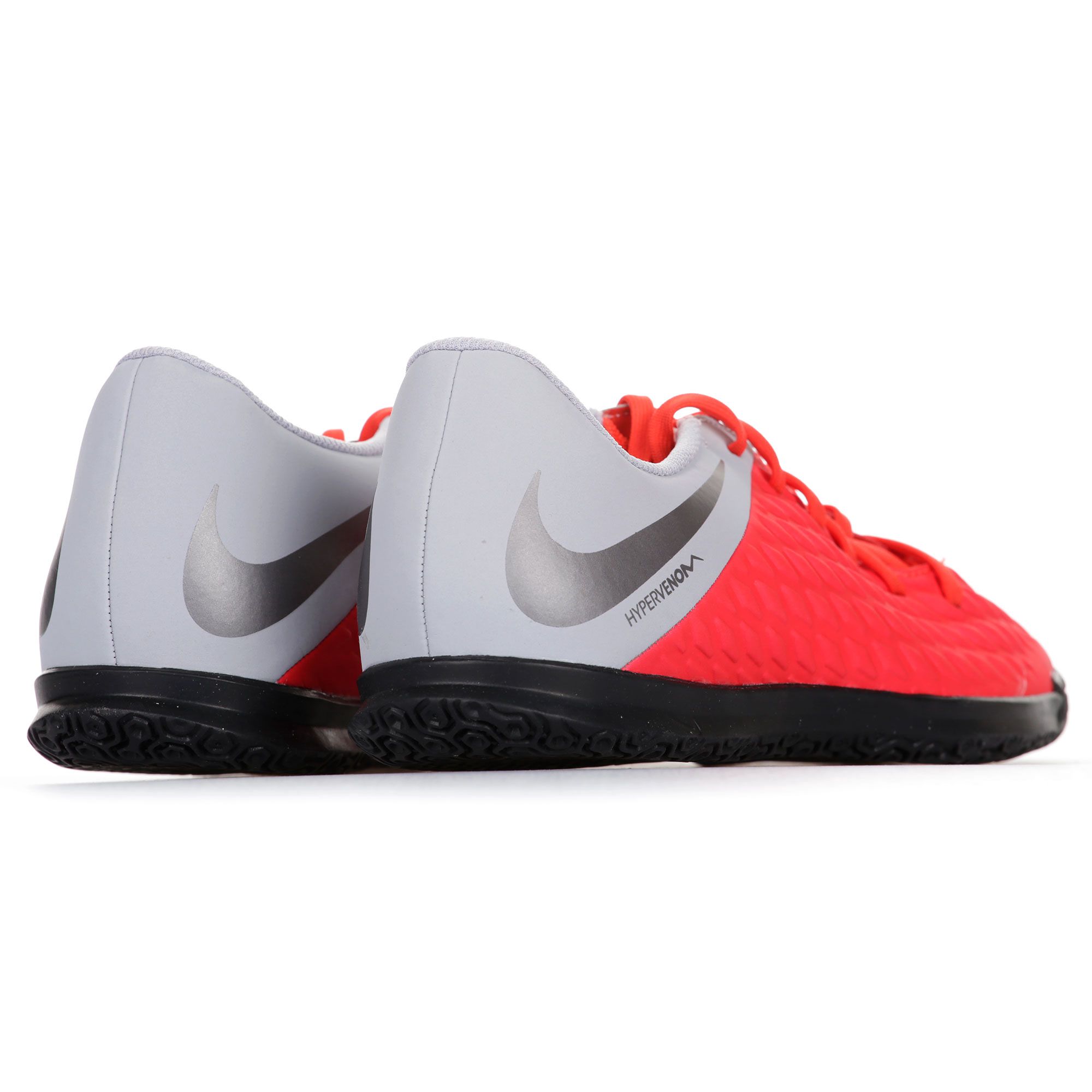 Zapatillas de Fútbol Sala Hypervenom PhantomX III Club IC Gris Rojo - Fútbol Factory
