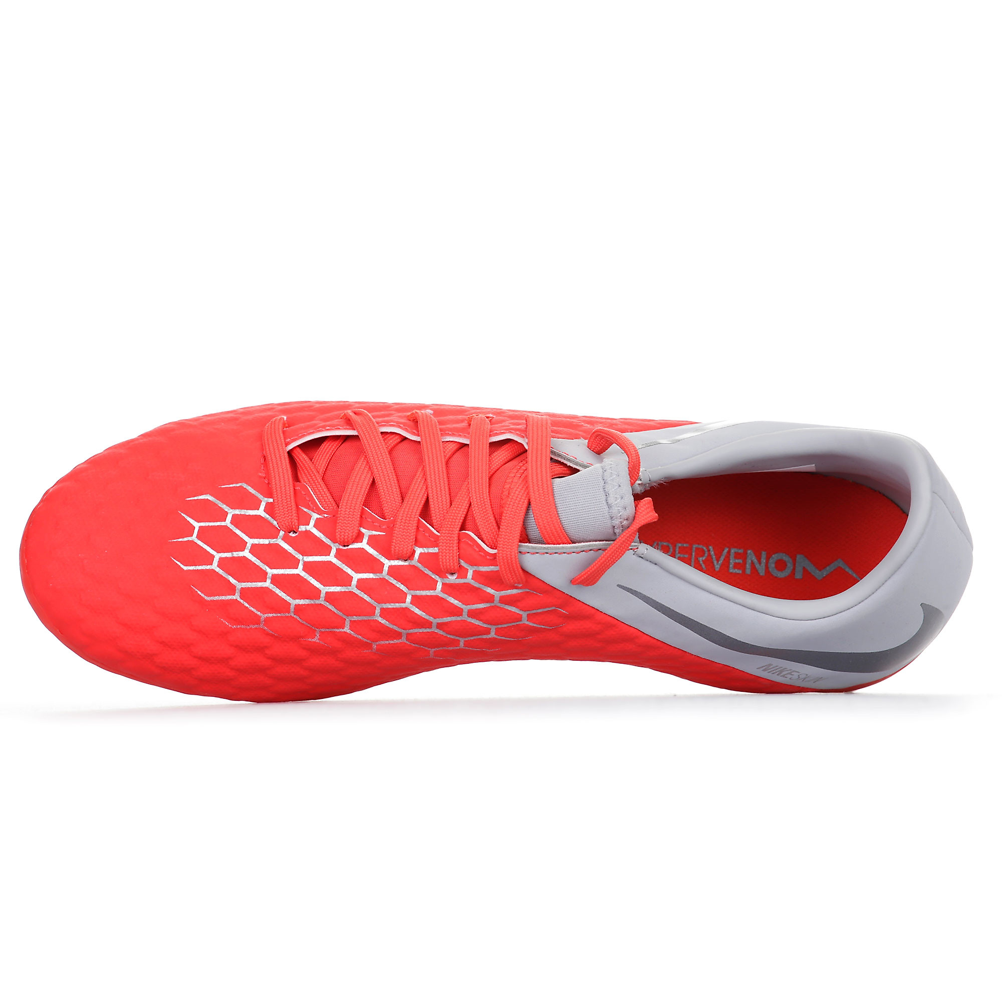 Botas de fútbol Hypervenom PhantomX III Academy AG-Pro Gris Rojo - Fútbol Factory