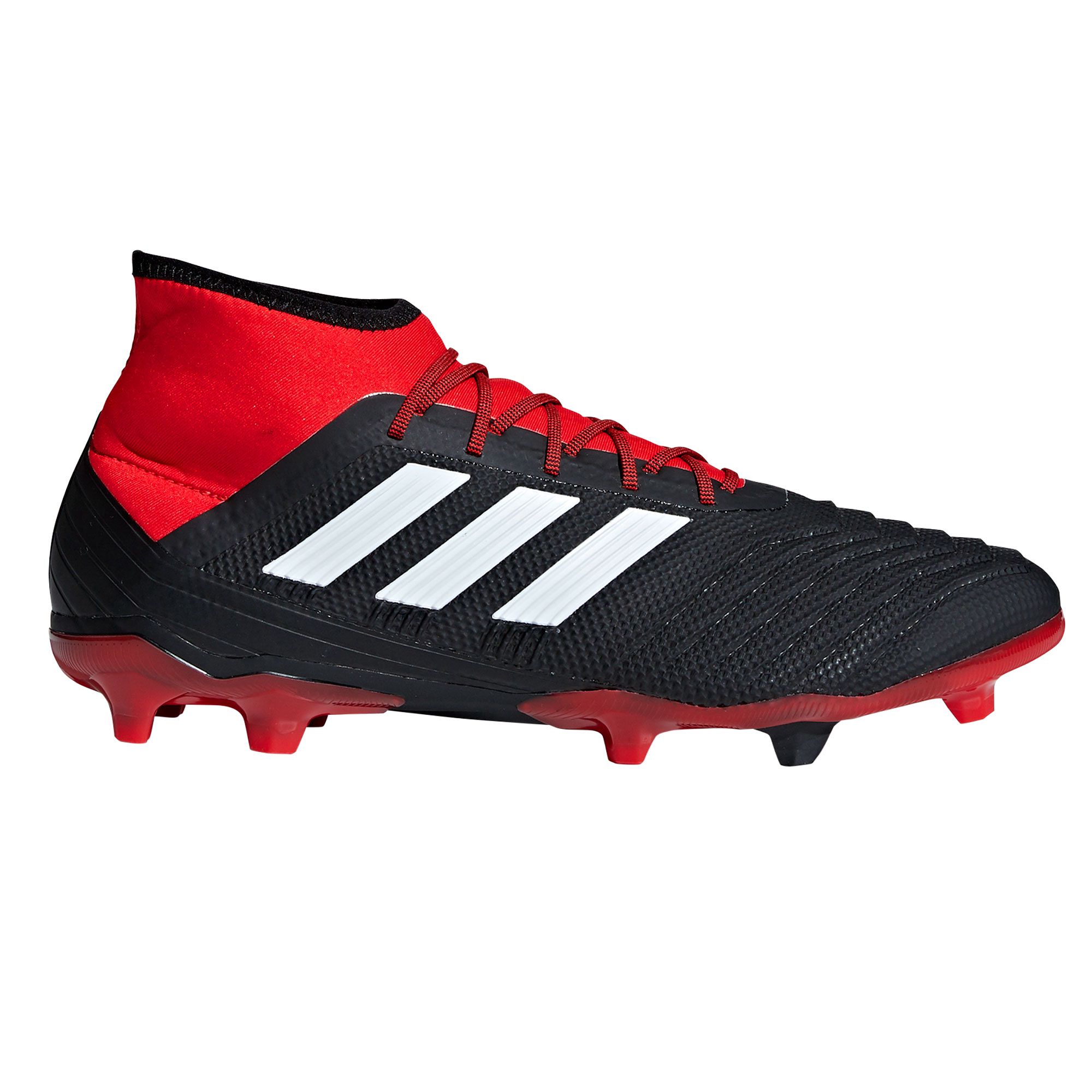 Botas de Fútbol Predator 18.2 FG Negro Rojo - Fútbol Factory