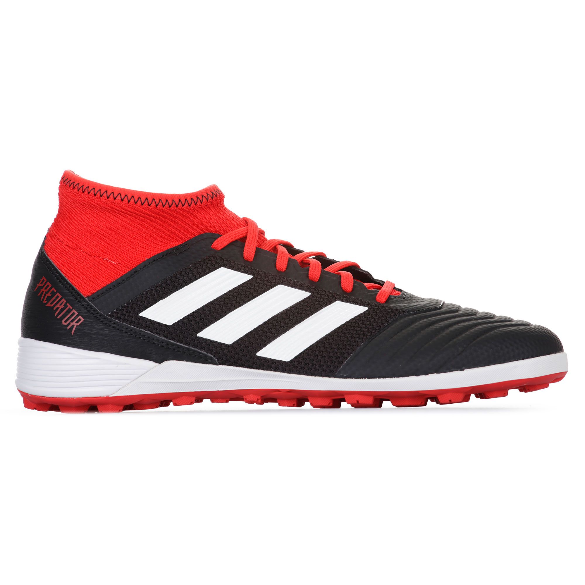 Botas de Fútbol Predator Tango 18.3 Multitaco Negro Rojo - Fútbol Factory