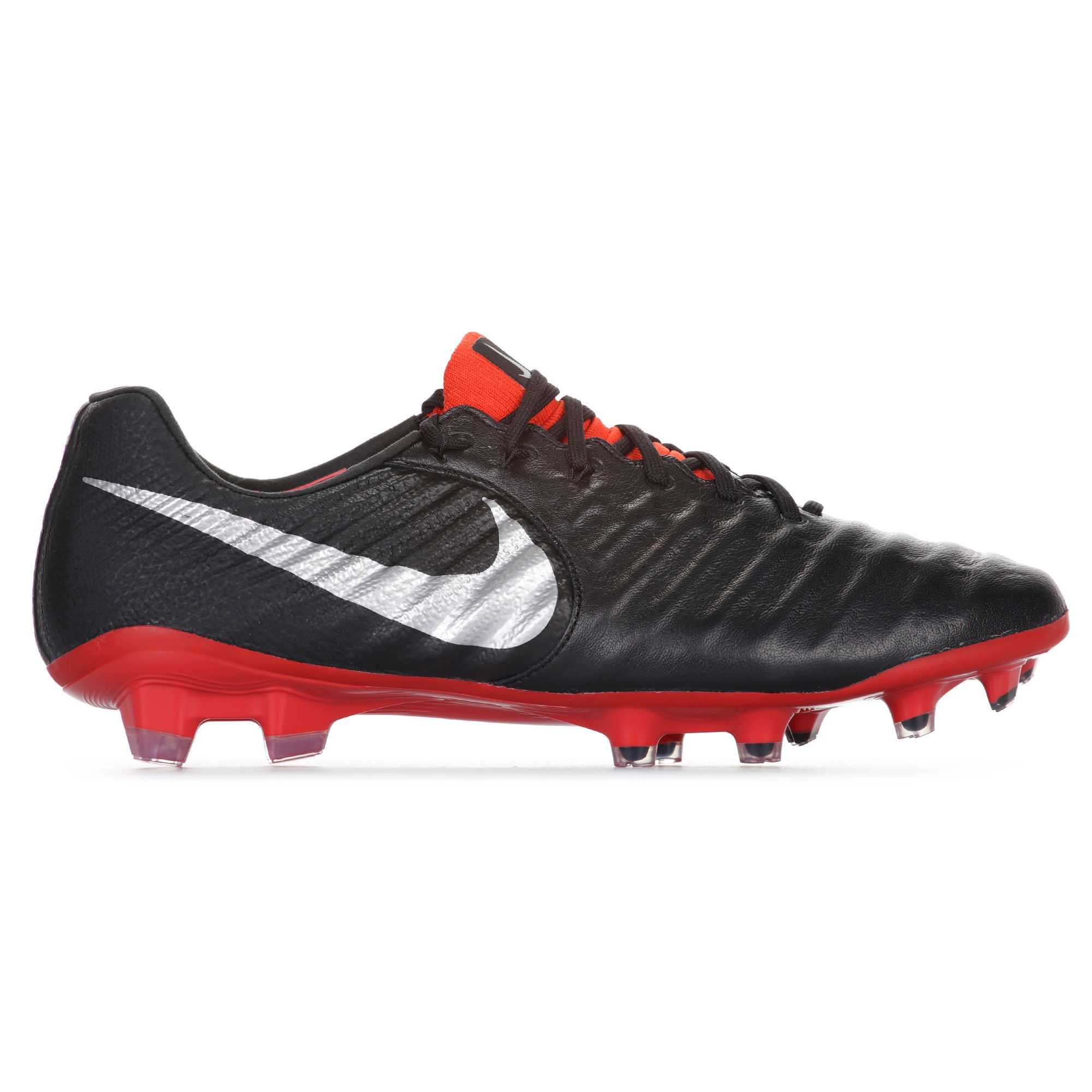Botas de fútbol de la línea Tiempo Legend VII Elite FG Negro Rojo - Fútbol Factory