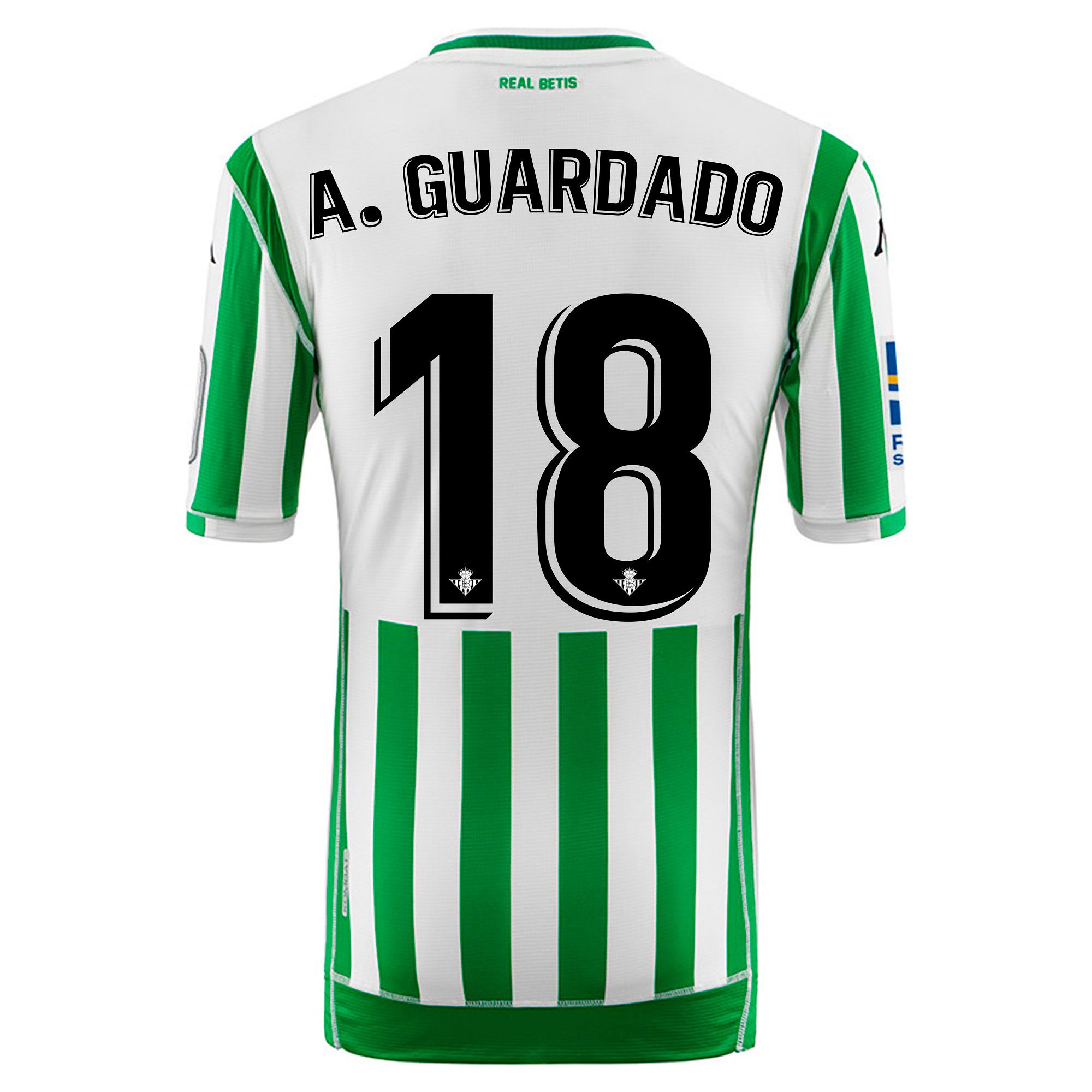 Camiseta 1ª Real Betis Balompié 2018/2019 A.Guardado Verde Blanco - Fútbol Factory
