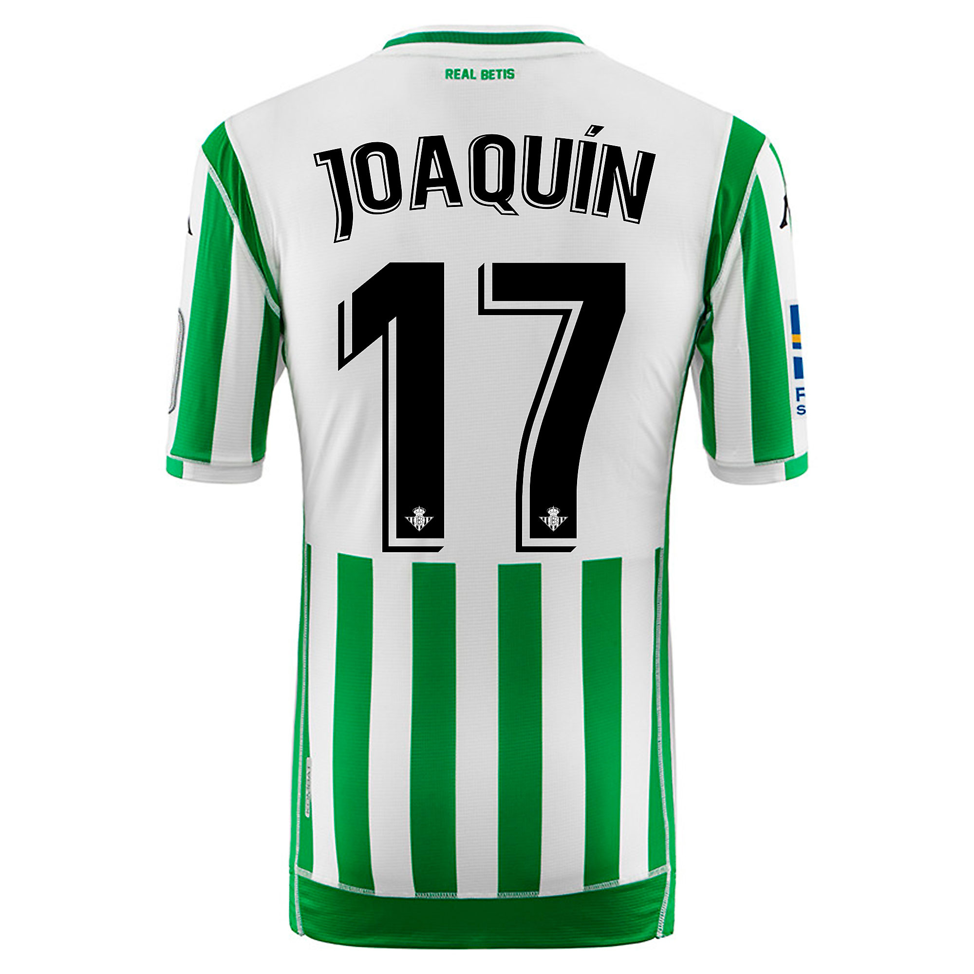 Camiseta 1ª Real Betis Balompié 2018/2019 Junior Joaquín Verde Blanco - Fútbol Factory