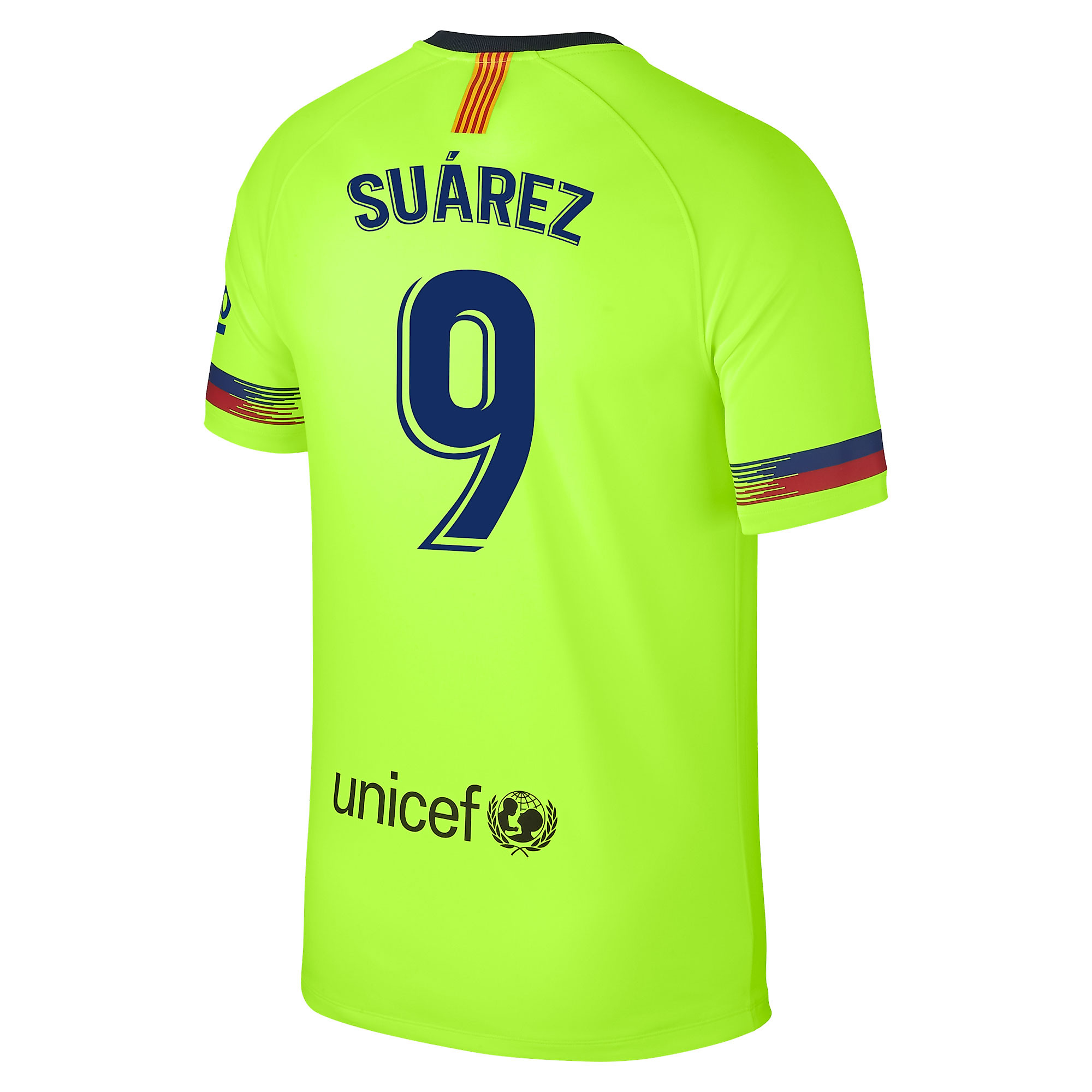Camiseta 2ª FC Barcelona 2018/2019 Breathe Amarillo Fluor Suarez - Fútbol Factory