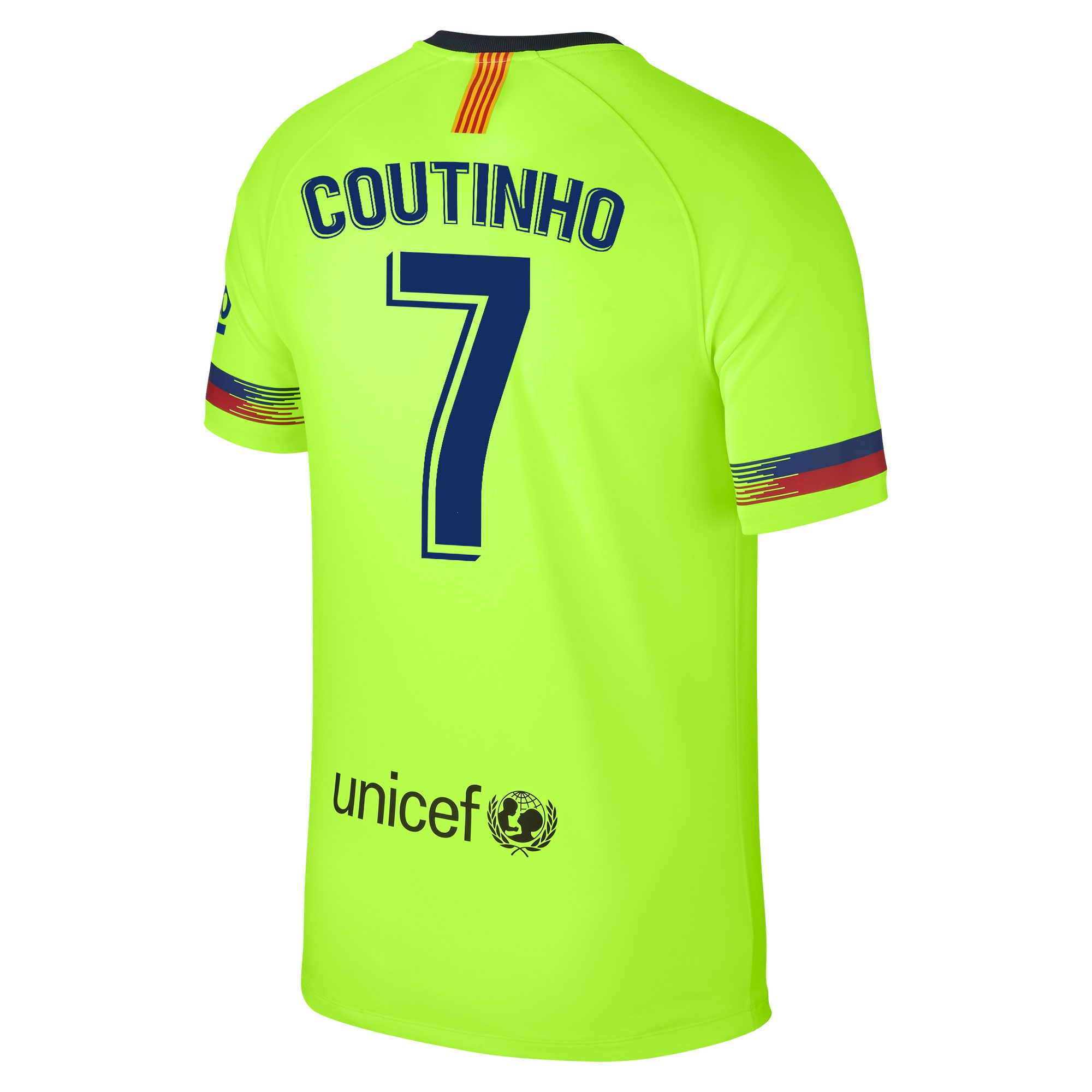 Camiseta 2ª FC Barcelona 2018/2019 Breathe Coutinho Amarillo Fluor - Fútbol Factory