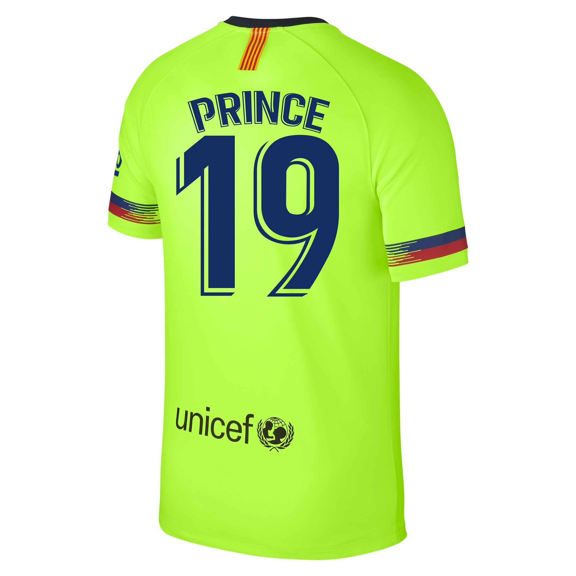 Conjunto 2ª FC Barcelona 2018/2019 Prince Bebé Amarillo Fluor - Fútbol Factory
