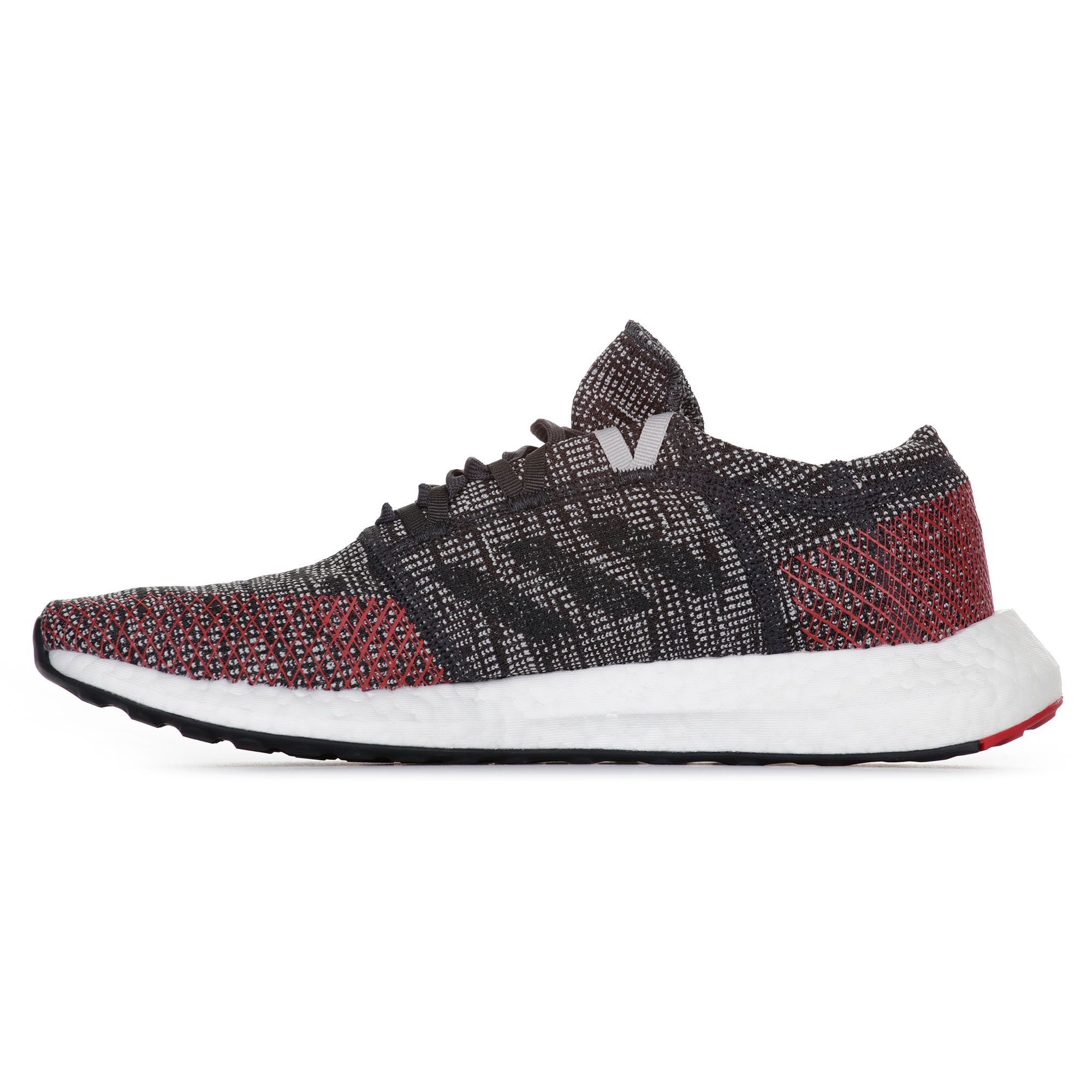 Zapatillas de Running PureBoost GO Gris Rojo - Fútbol Factory