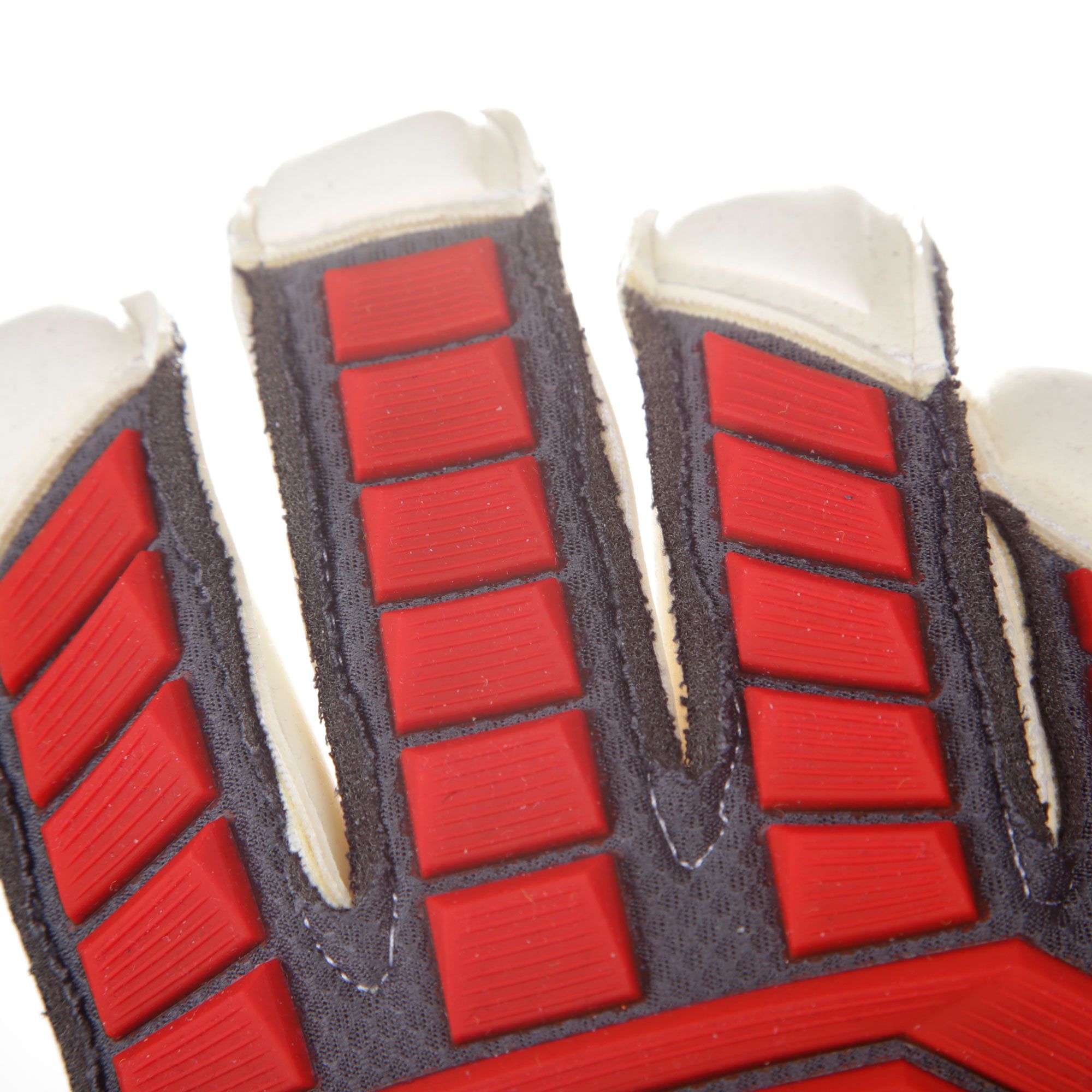 Guantes Predator Fingertip Negro Rojo - Fútbol Factory