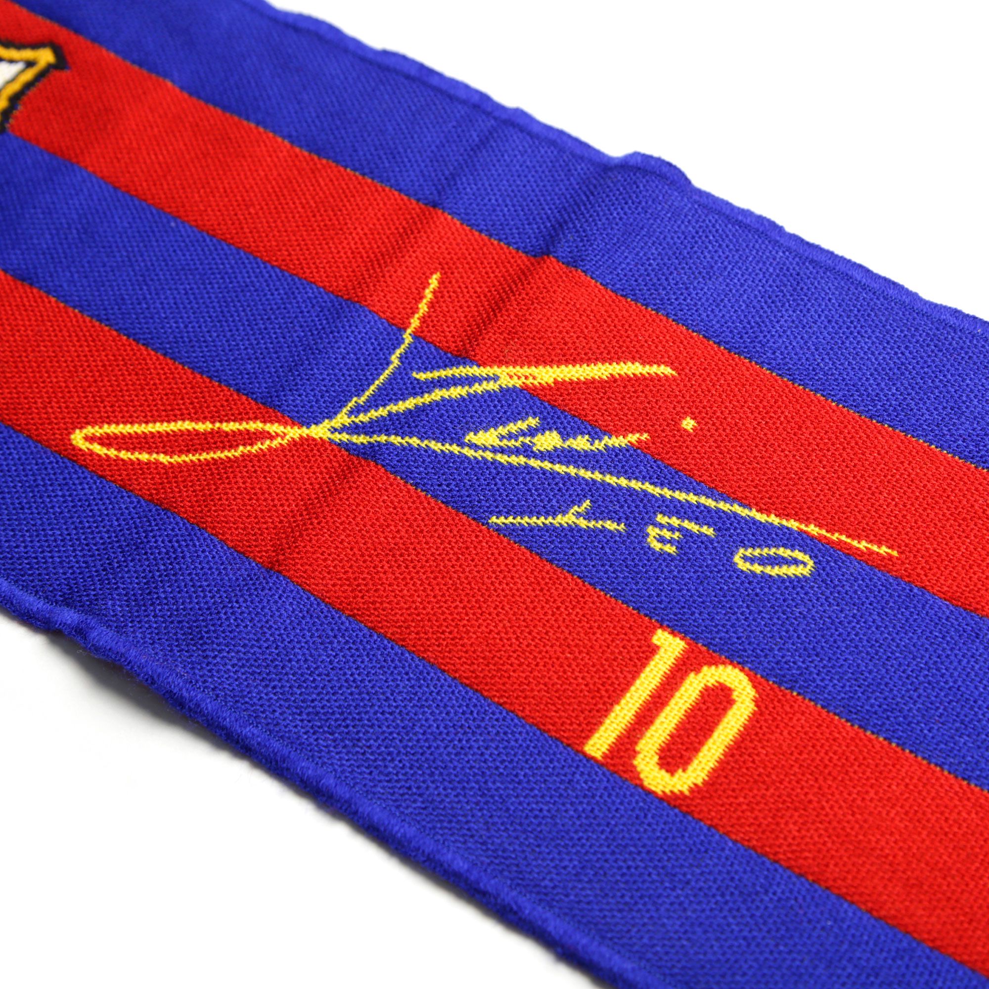 Bufanda Oficial FC Barcelona Messi Azul Granate - Fútbol Factory