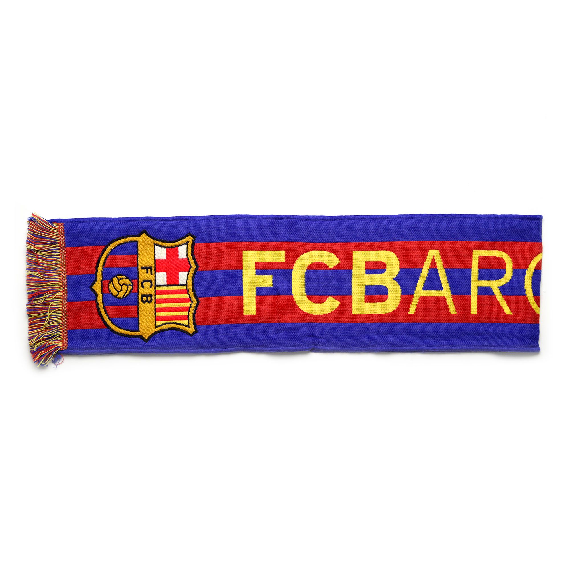 Bufanda Oficial FC Barcelona FCB Azul Granate Amarillo - Fútbol Factory