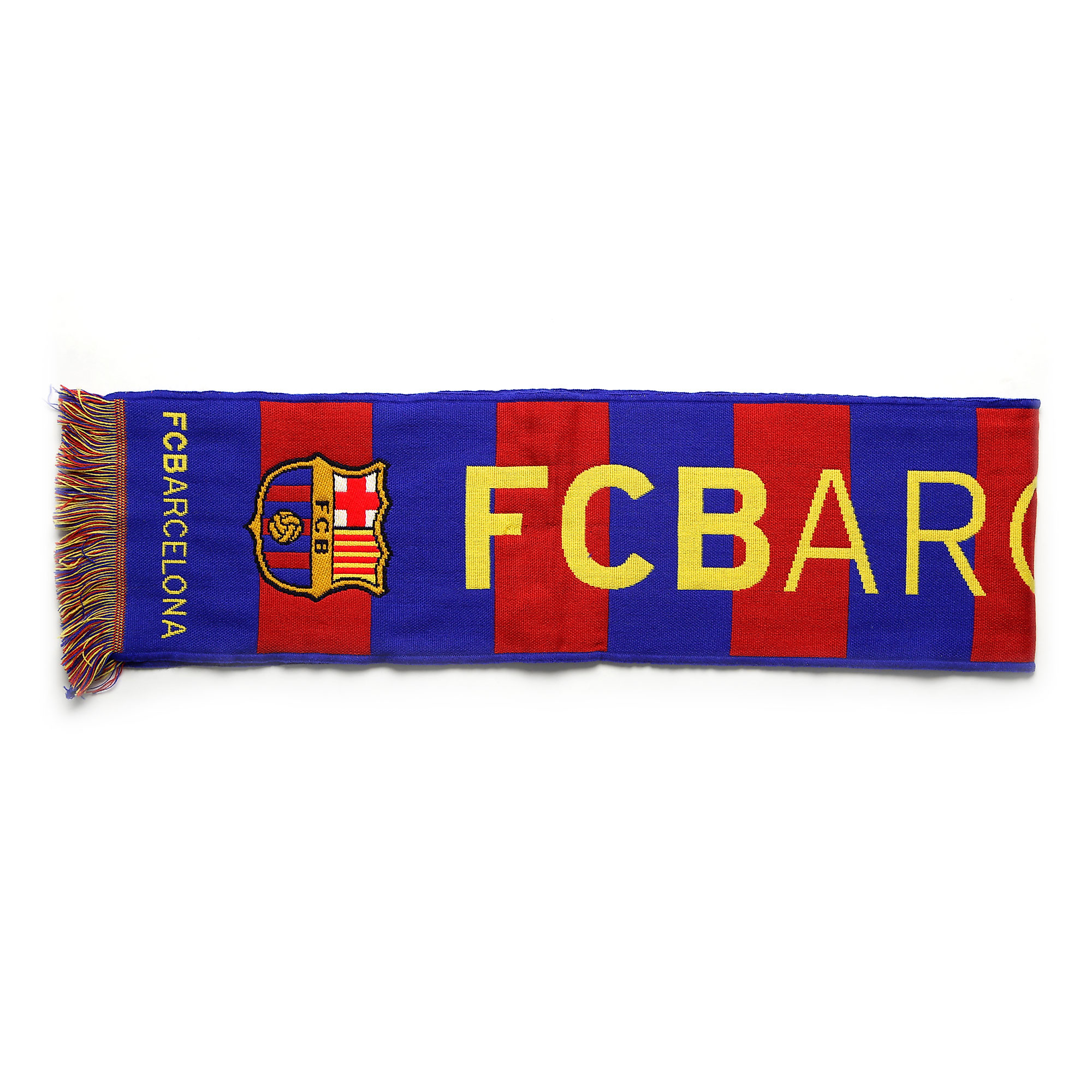 Bufanda Oficial FC Barcelona Azul Granate Amarillo - Fútbol Factory