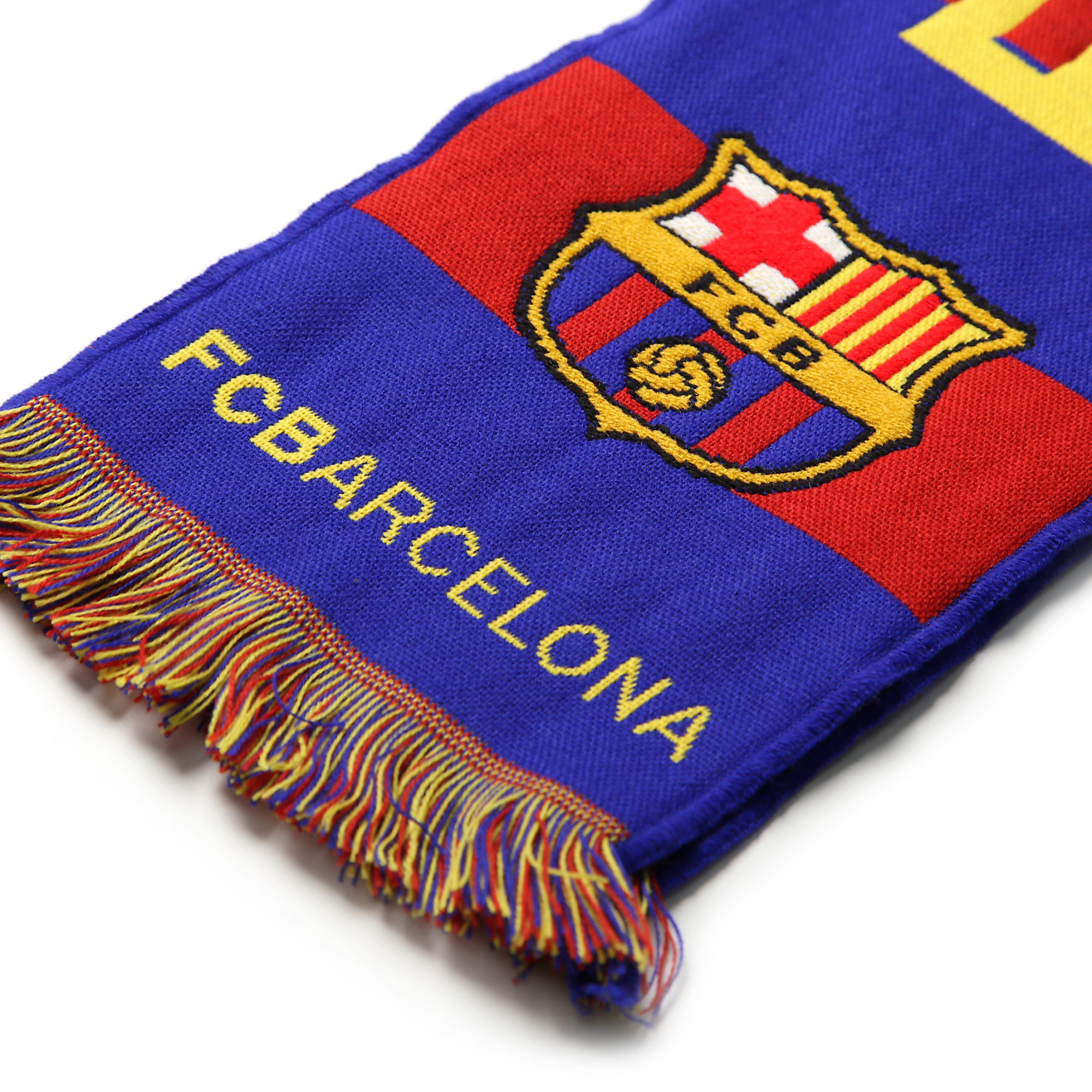 Bufanda Oficial FC Barcelona Azul Granate Amarillo - Fútbol Factory