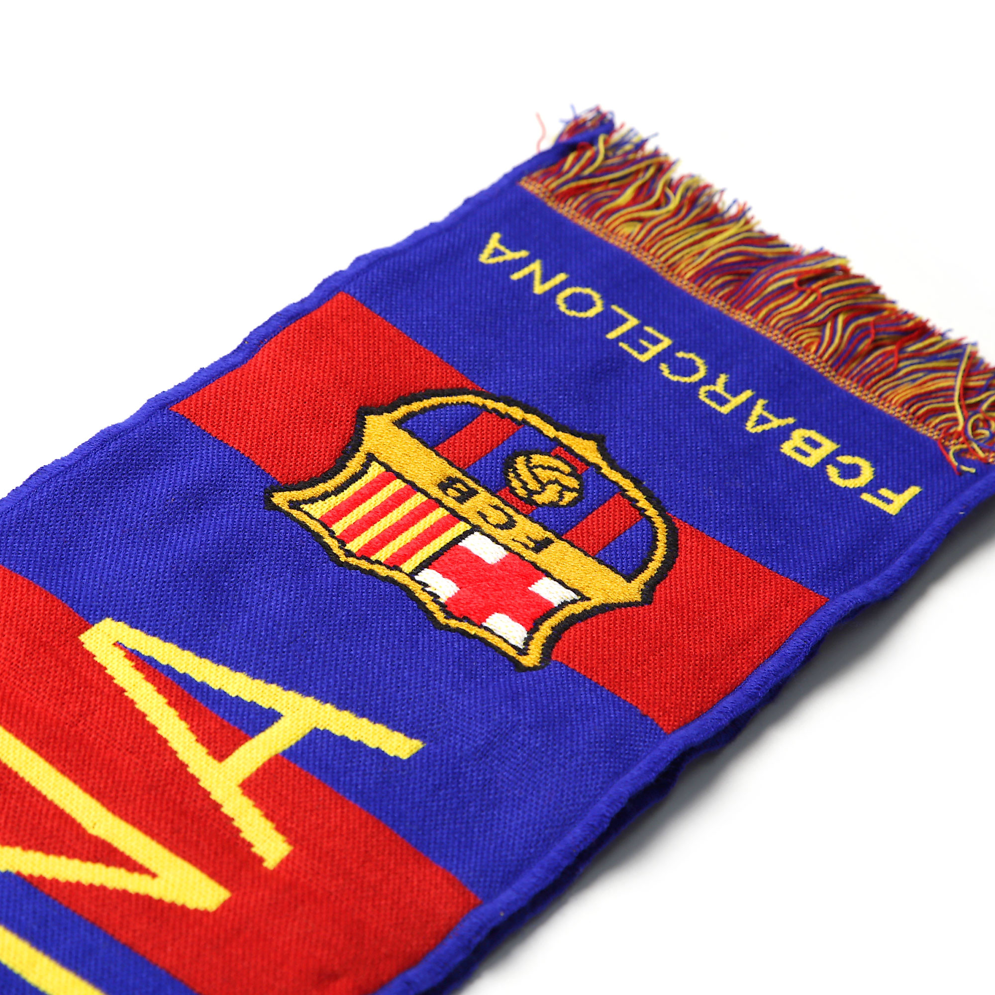 Bufanda Oficial FC Barcelona Azul Granate Amarillo - Fútbol Factory