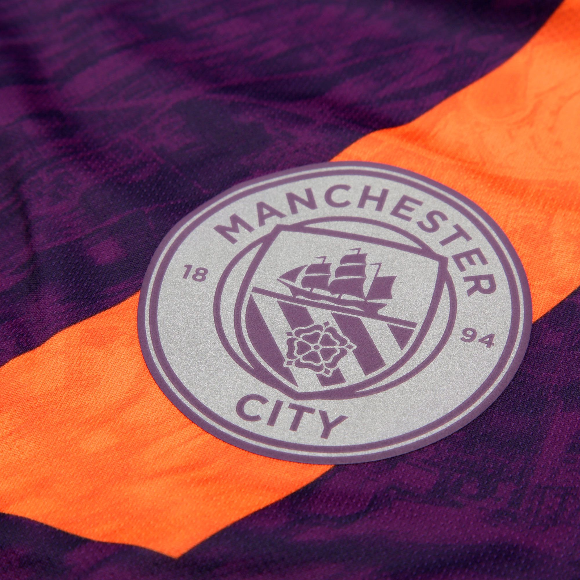 Camiseta 3ª Manchester City 2018/2019 Morado - Fútbol Factory