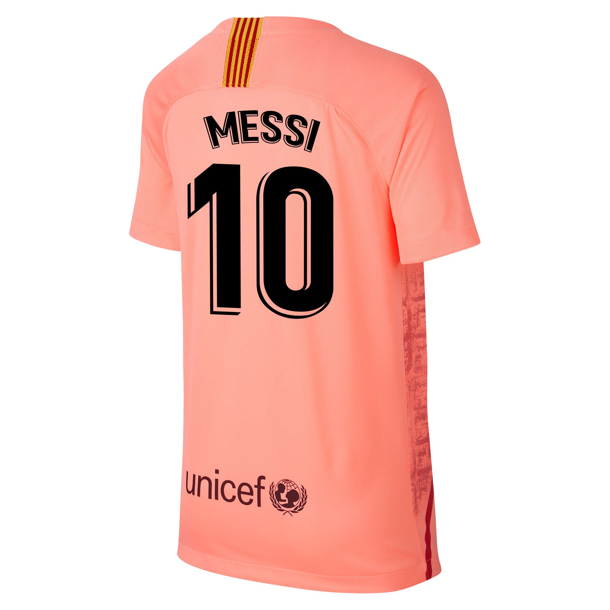 Camiseta 3 FC Barcelona 2018 2019 Messi Stadium Junior Rosa