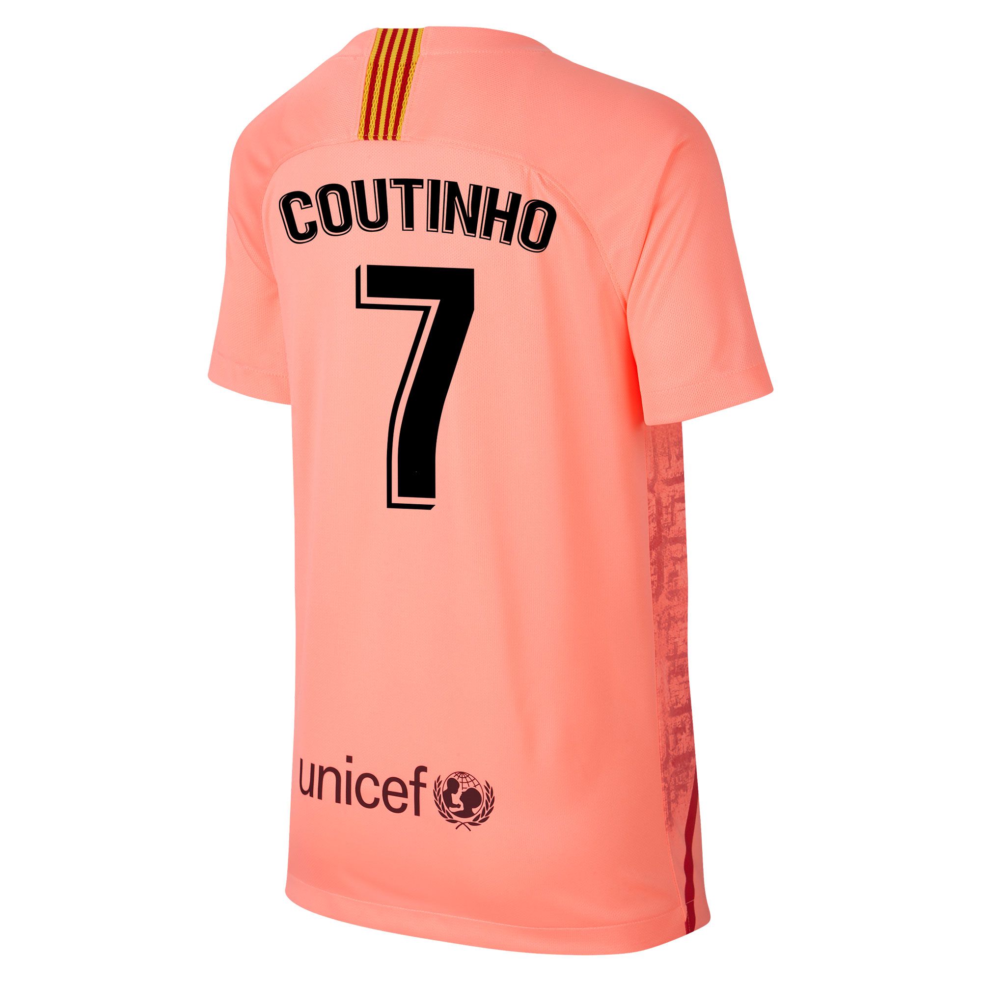 Camiseta 3ª FC Barcelona 2018/2019 Coutinho Stadium Junior Rosa - Fútbol Factory
