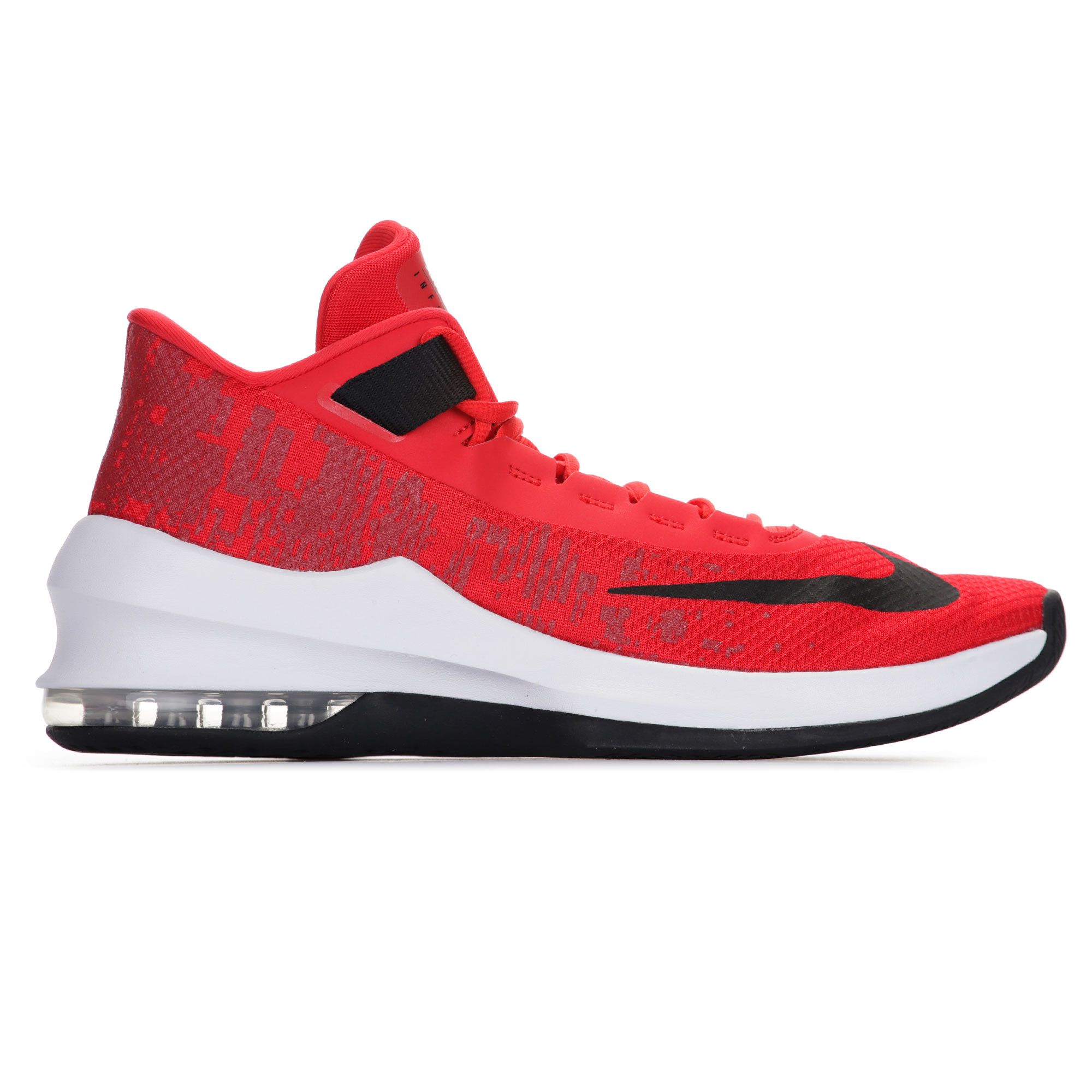 Zapatillas de Baloncesto Air Infuriate II Rojo Blanco - Fútbol Factory