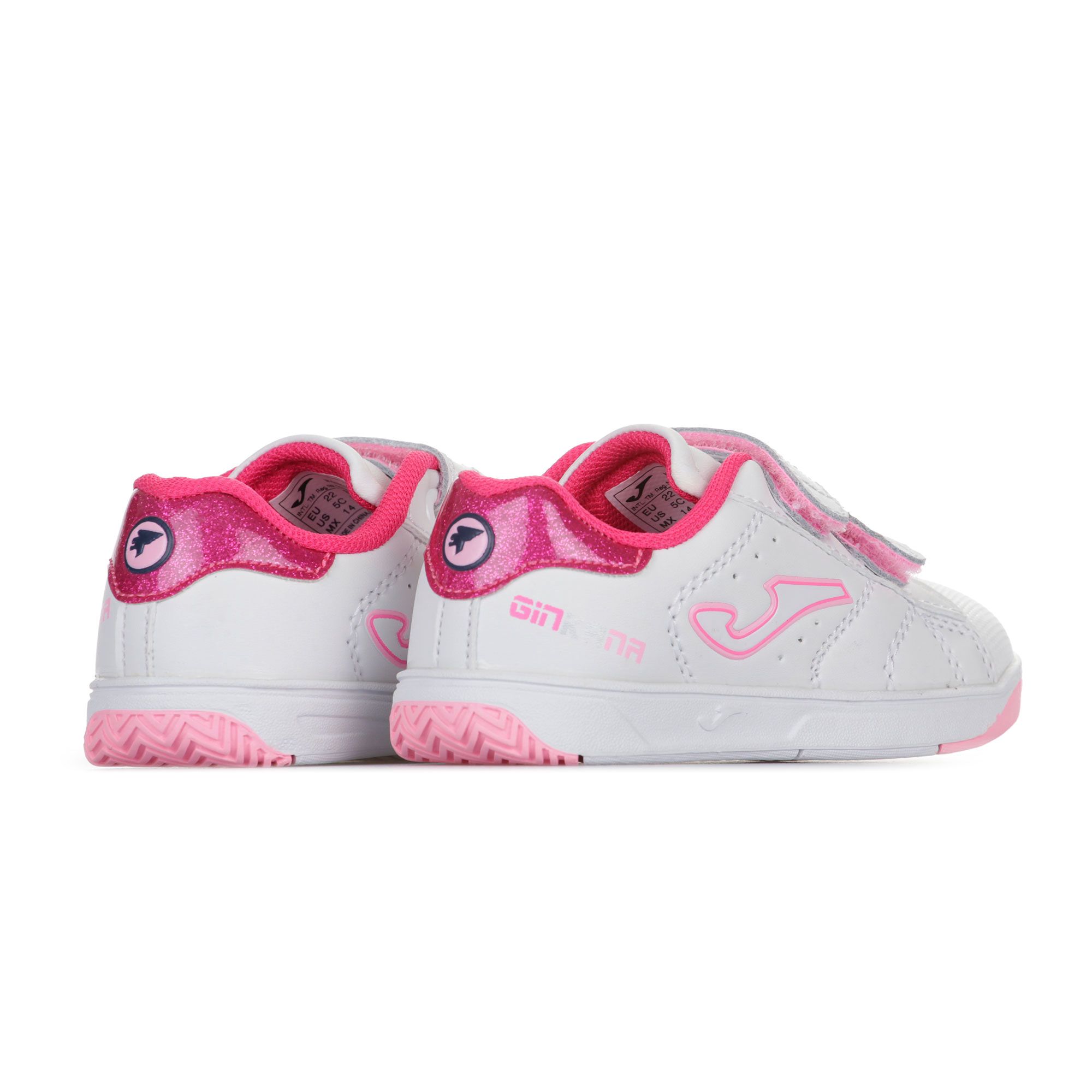 Zapatillas Ginkana Infantil Blanco Rosa - Fútbol Factory