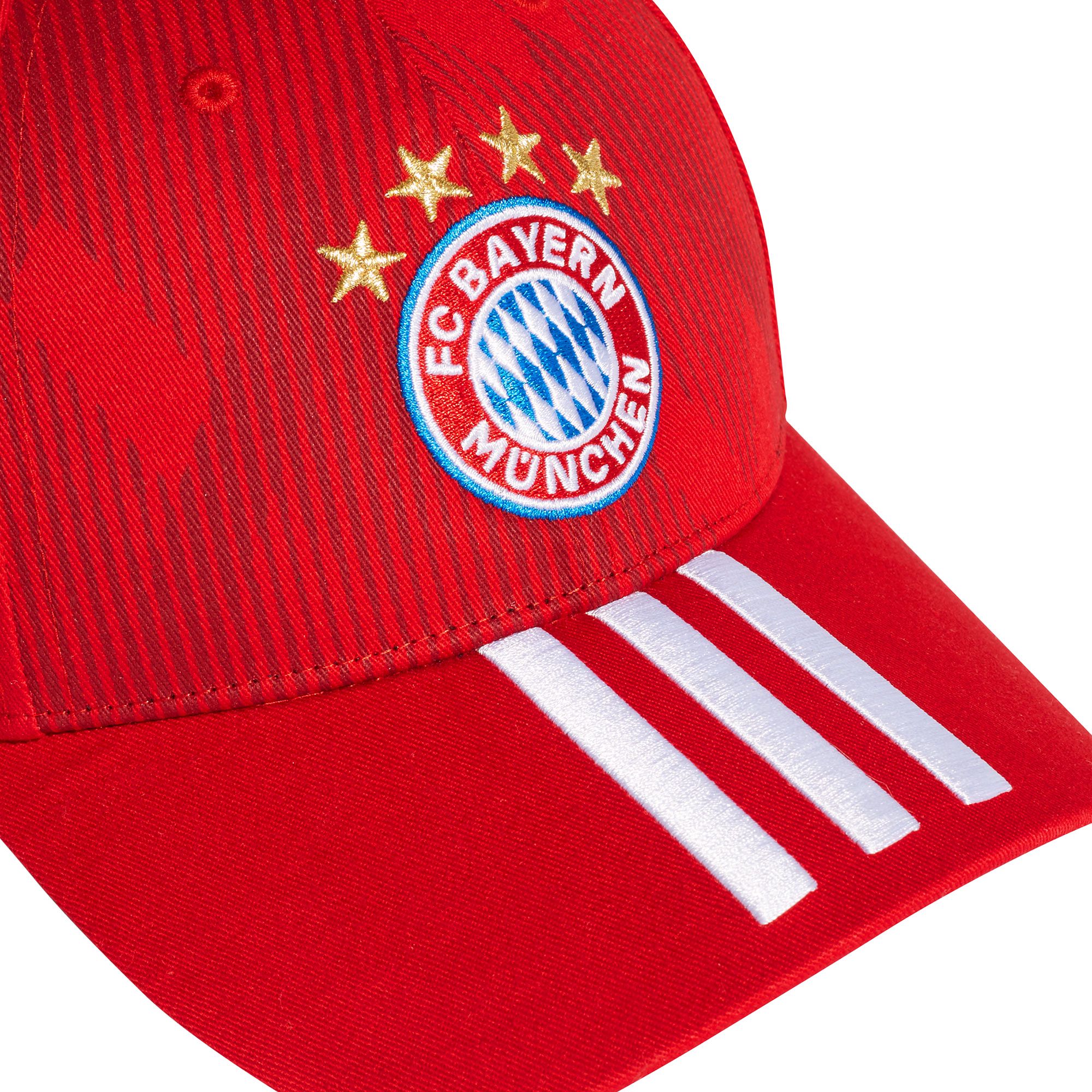 Gorra Bayern de Munich Tres Bandas 2018/2019 Rojo - Fútbol Factory