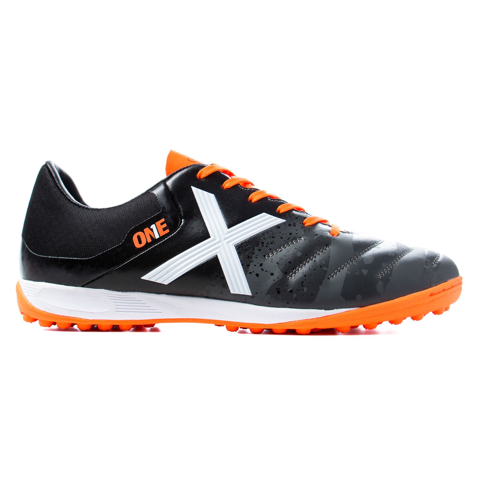 Botas de Fútbol One Multitaco Negro Naranja - Fútbol Factory