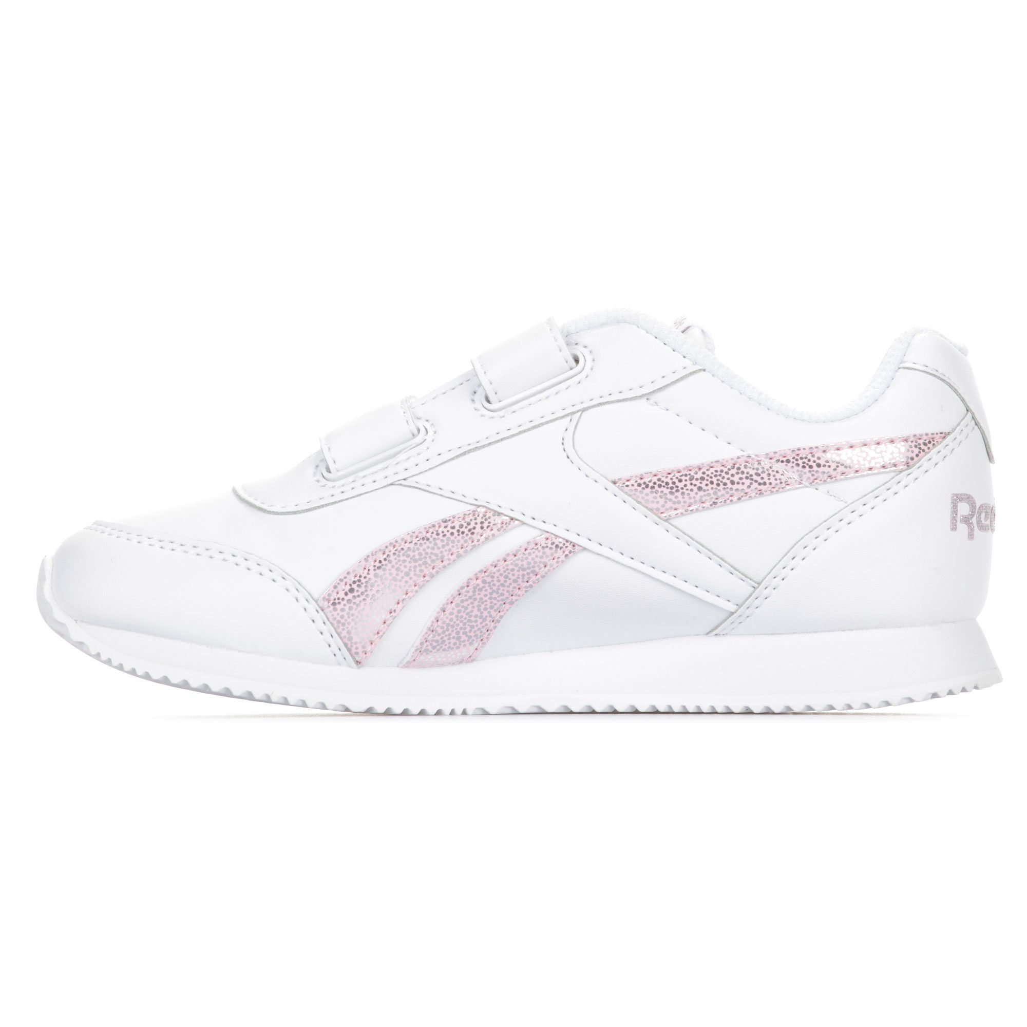 Zaptillas de Paseo Classic Jogger 2.0 Velcro Junior Blanco Rosa - Fútbol Factory