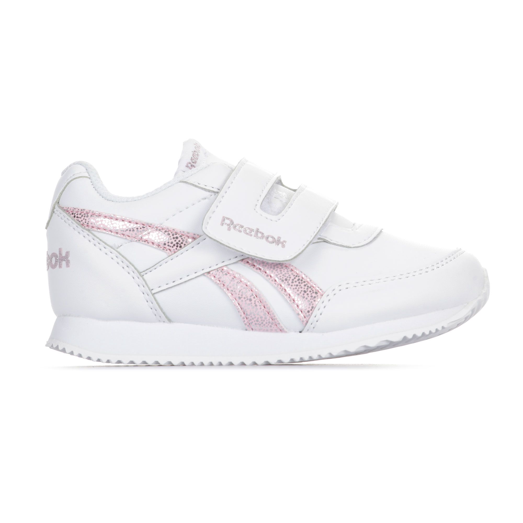 Zaptillas de Paseo Classic Jogger 2.0 Velcro Bebé Blanco Rosa - Fútbol Factory