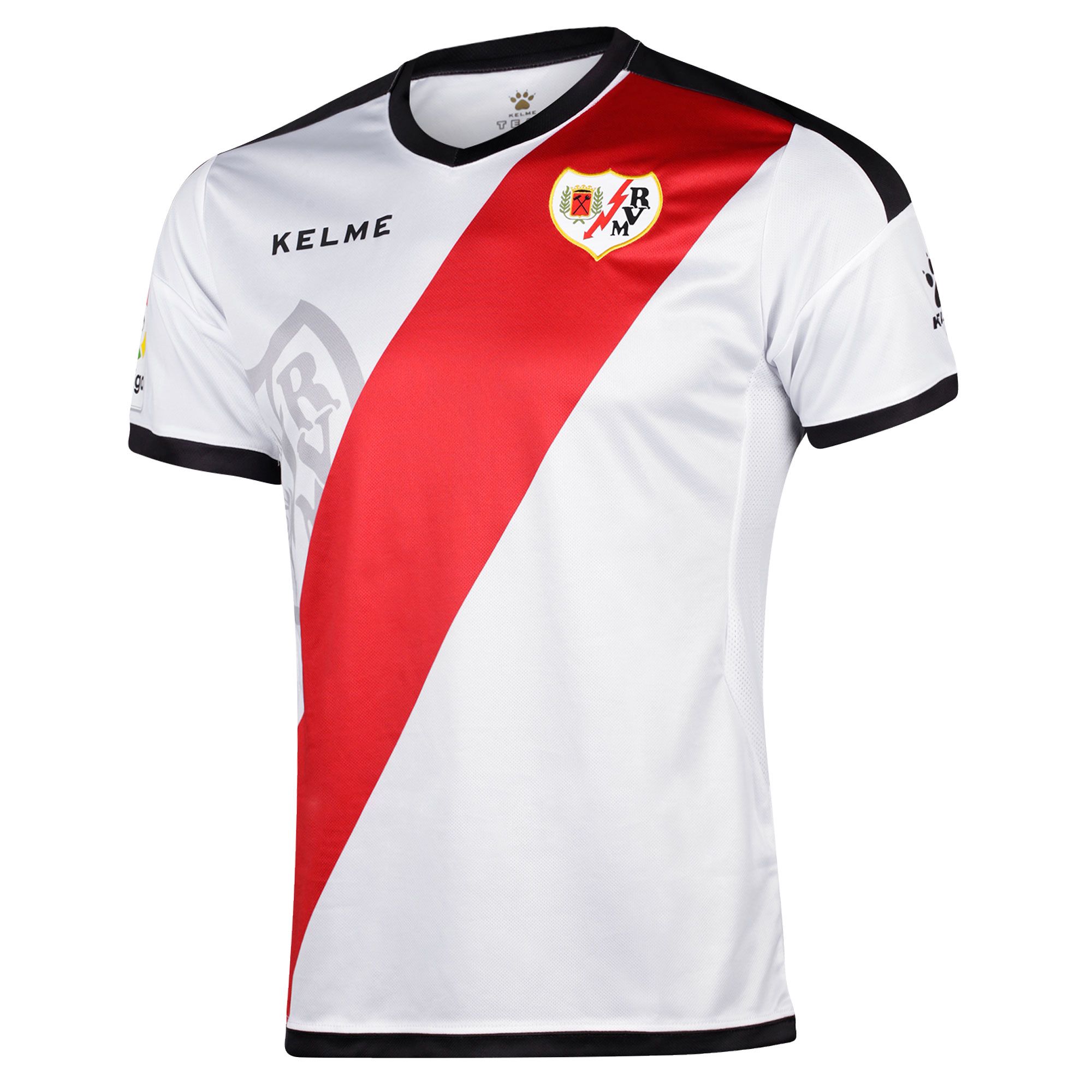 Camiseta 1ª Rayo Vallecano 2018/2019 Blanco Rojo - Fútbol Factory